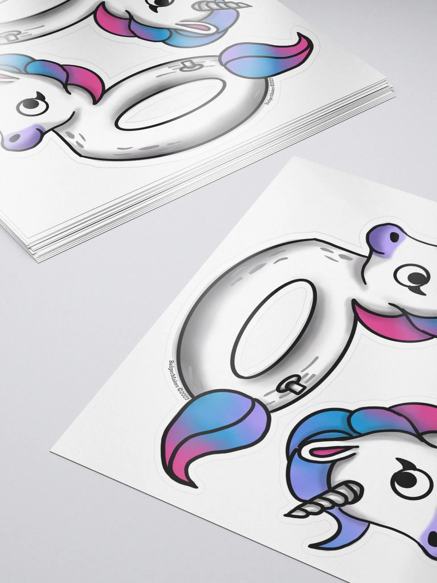 Unicorn Floatie - 2 Sticker product image (5)