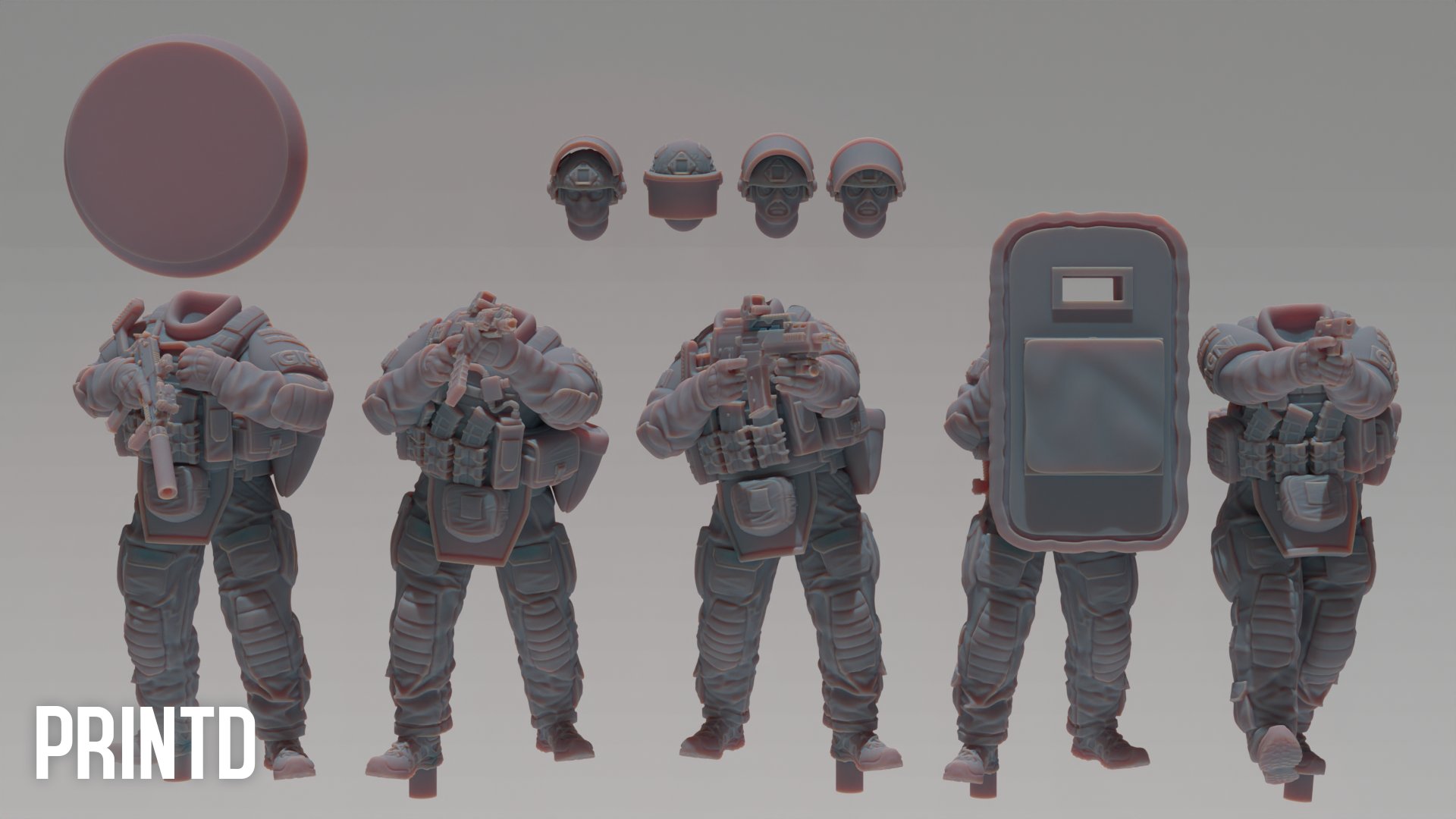 GIGN French Operators - Modern Warfare Wargame Resin Models Zona Alpha product image (2)