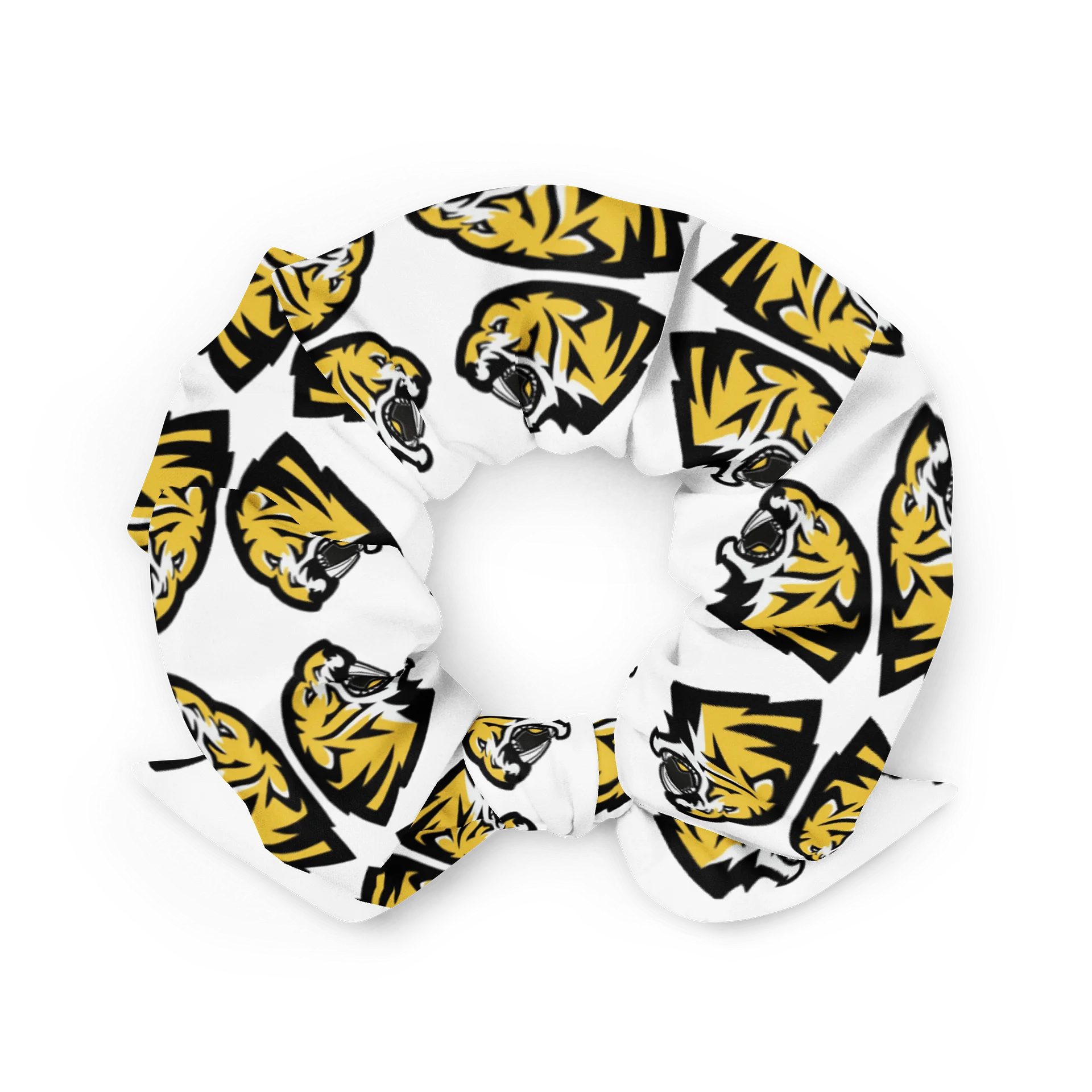 Bold Black-Yellow Pattern All-Over Print Scrunchie product image (2)