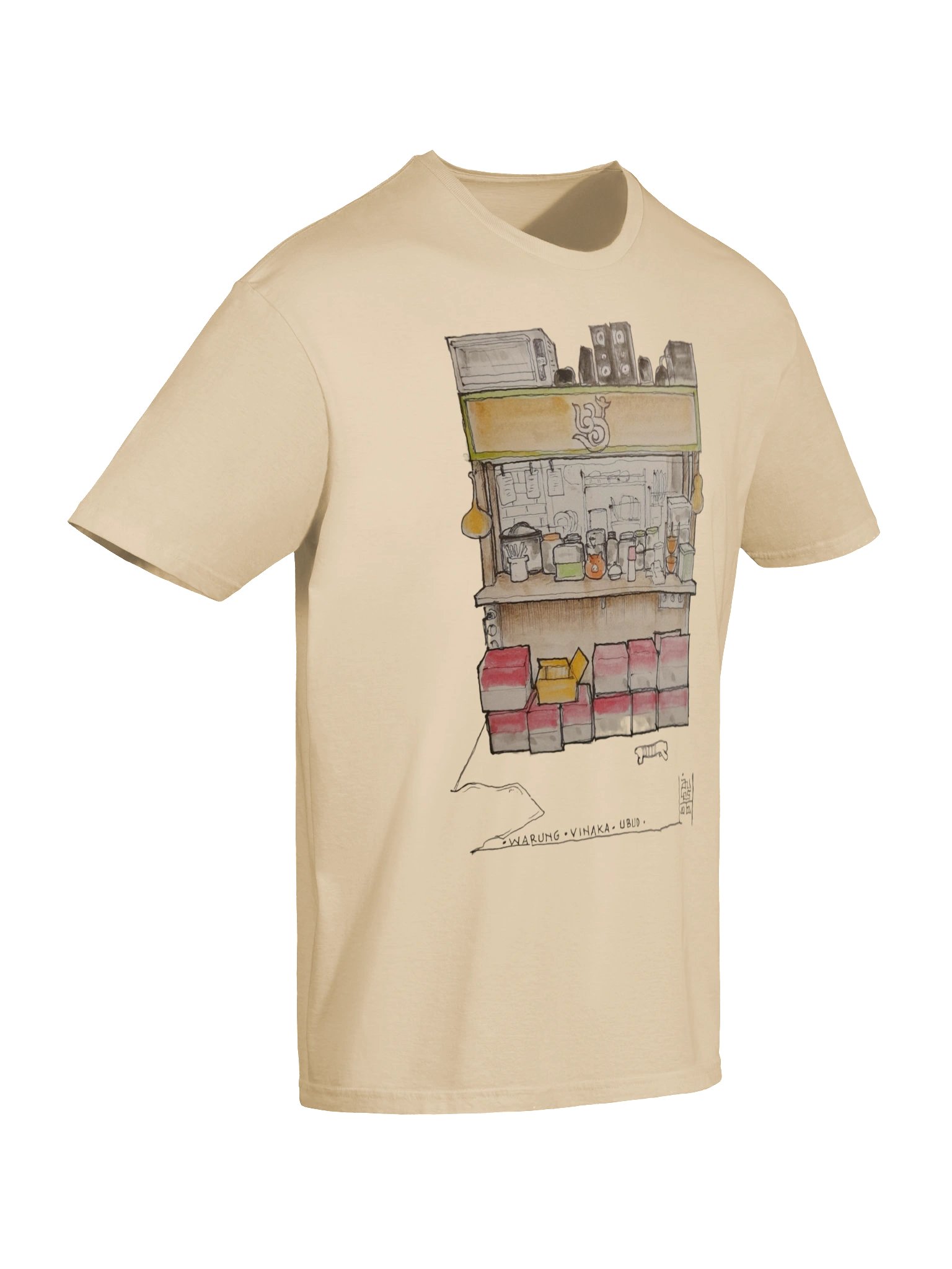 Ubud Warung | Hand-Drawn Bali Sketch T-Shirt product image (7)