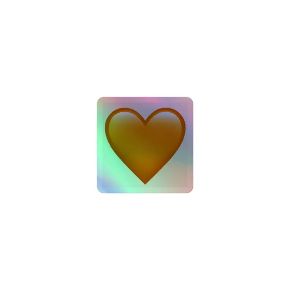 🧡Orange Heart Sticker product image (1)