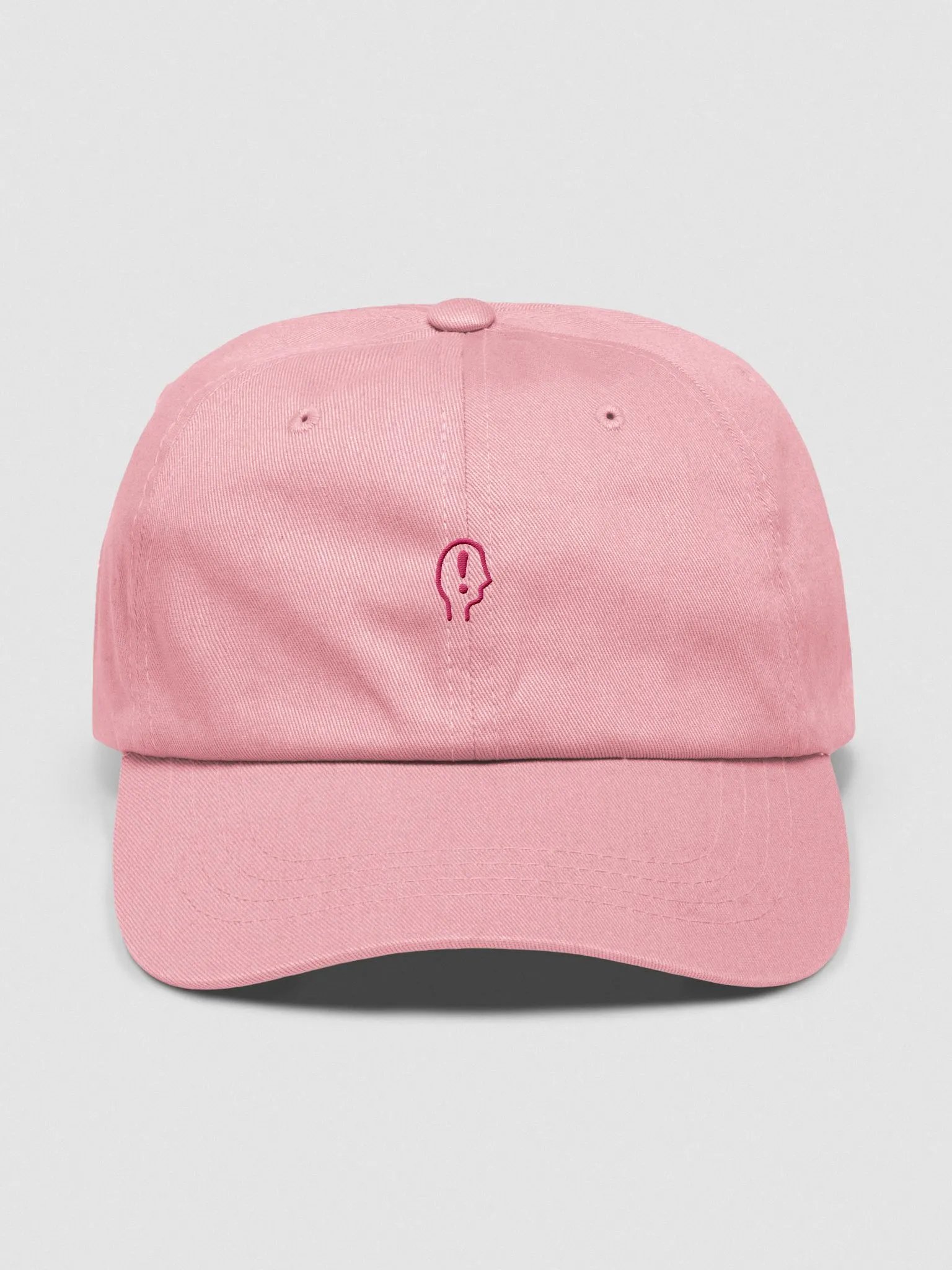 EXCLAIMING MENTALLY (sm. design, pink thread) classic dad hat product image (49)