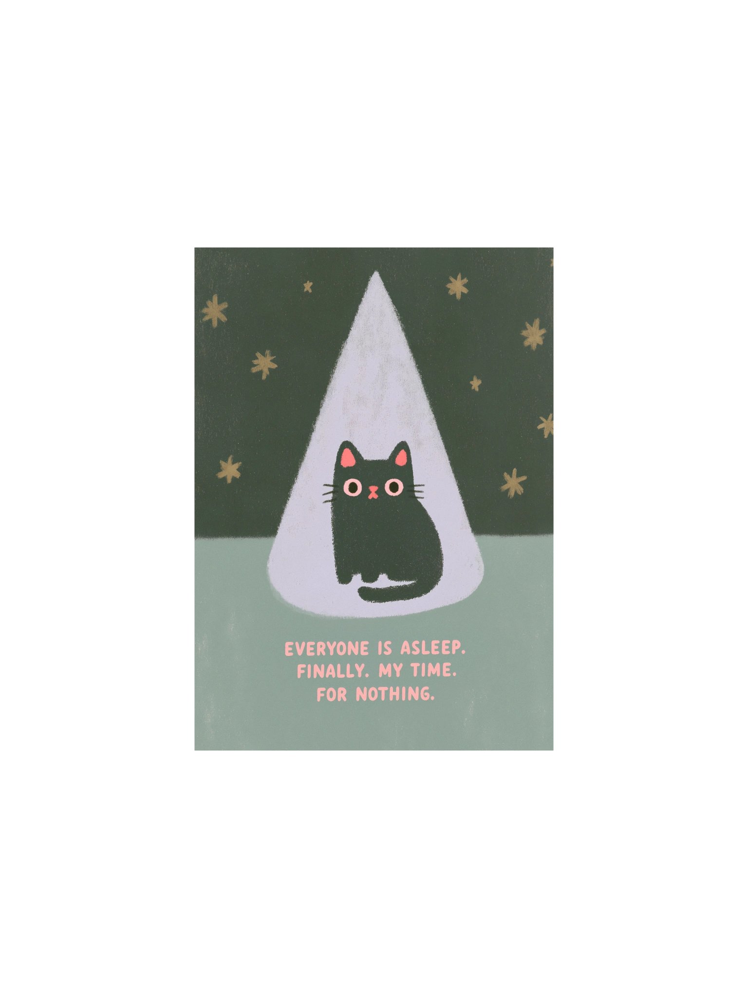 Everyone Is Asleep Cat Poster product image (1)