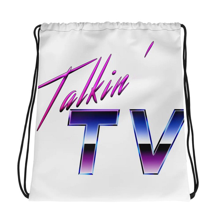 Talkin' TV Athletic Drawstring Bag product image (1)