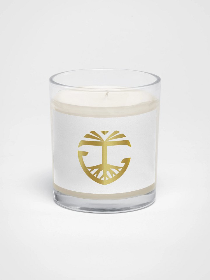 Soy Wax Candle In A Clear Glass Jar product image (1)