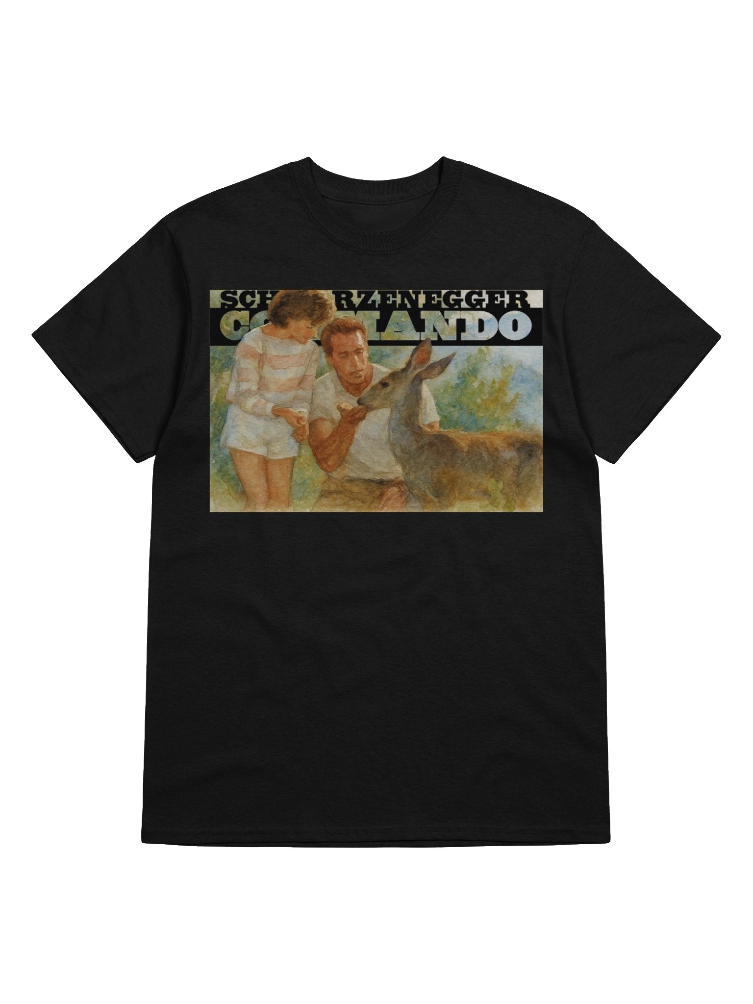 Commando inspired Feeding A Deer T-Shirt product image (50)