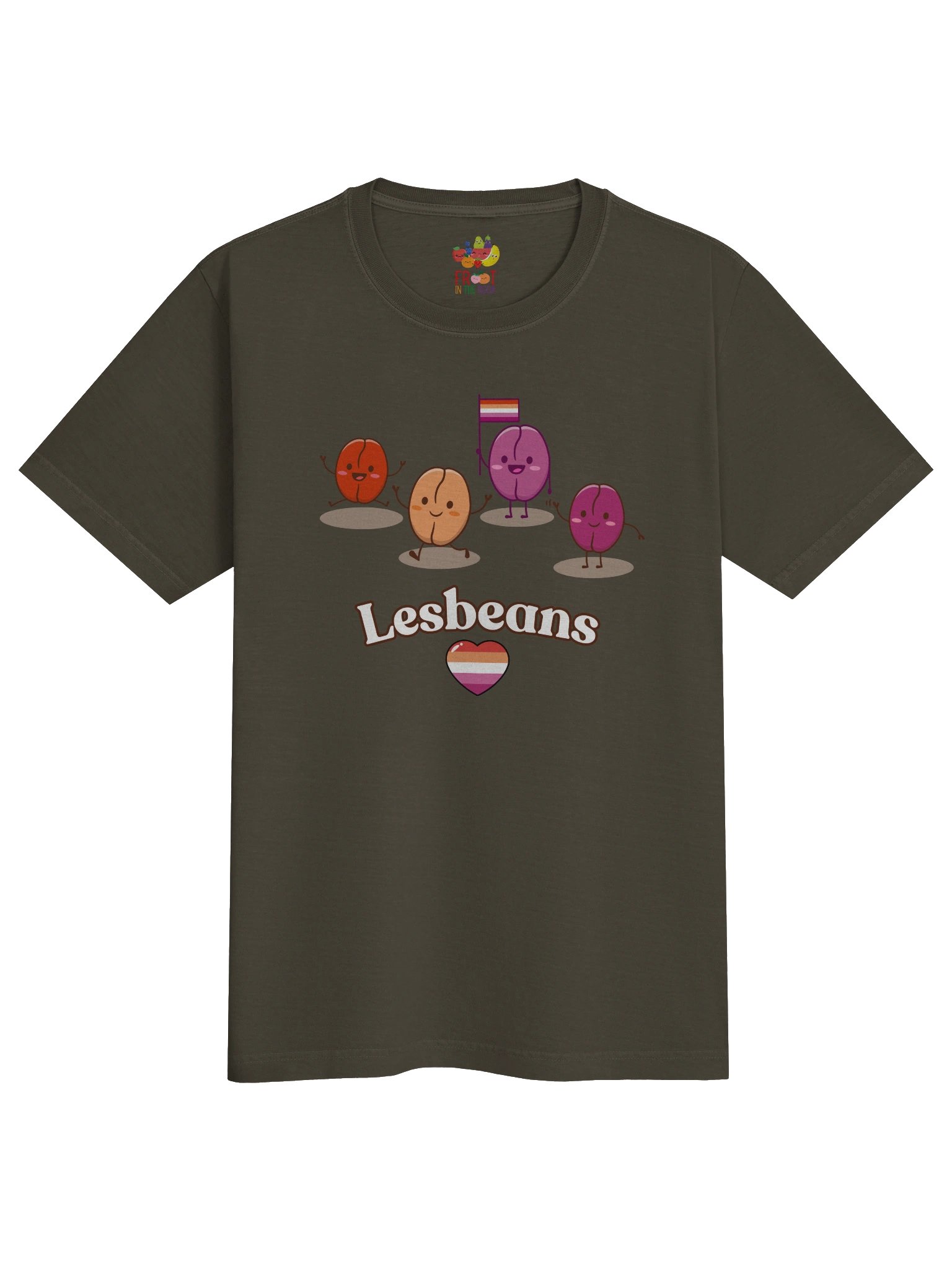 Lesbeans Lesbian Pride Tee (Heavyweight Comfort-fit) product image (3)