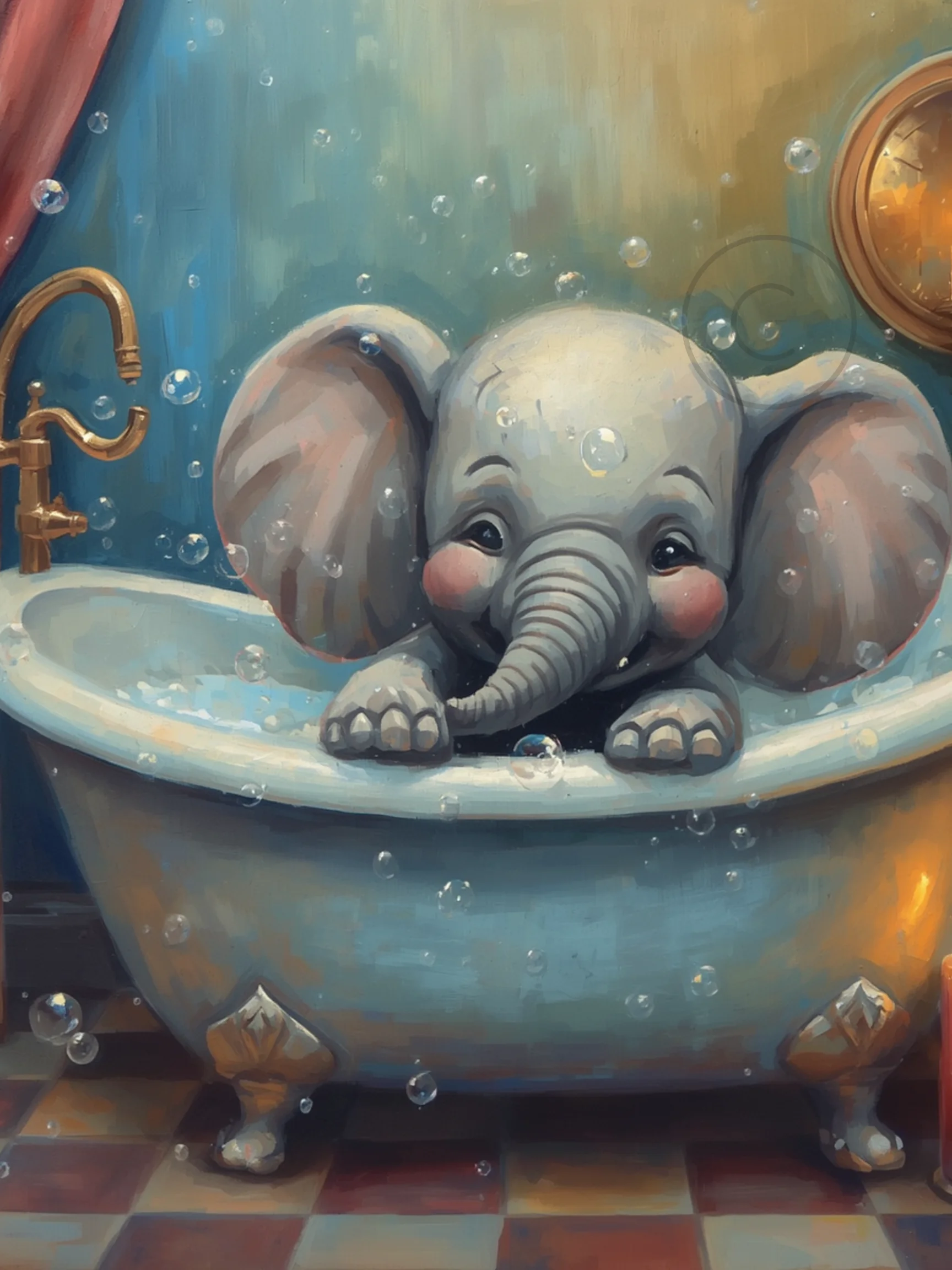 Elephant in the Bathtub Poster product image (1)