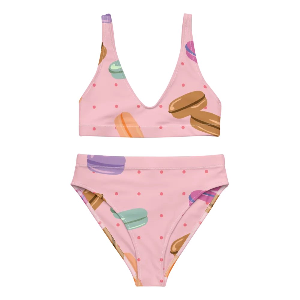 Colorful Macaron Delight High-Waisted Bikini product image (1)