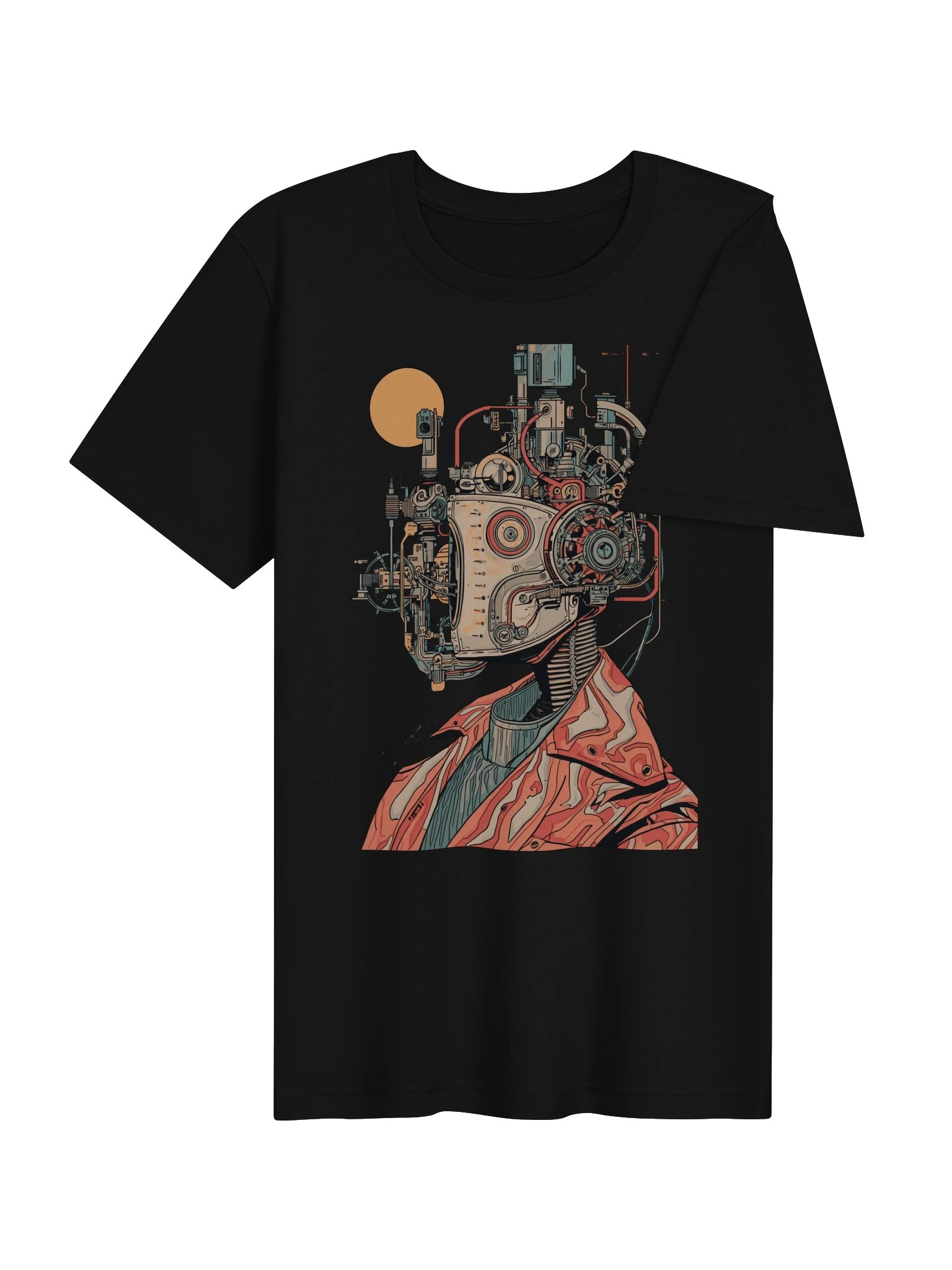 Retro Cyborg Profile Lightweight T-Shirt product image (7)