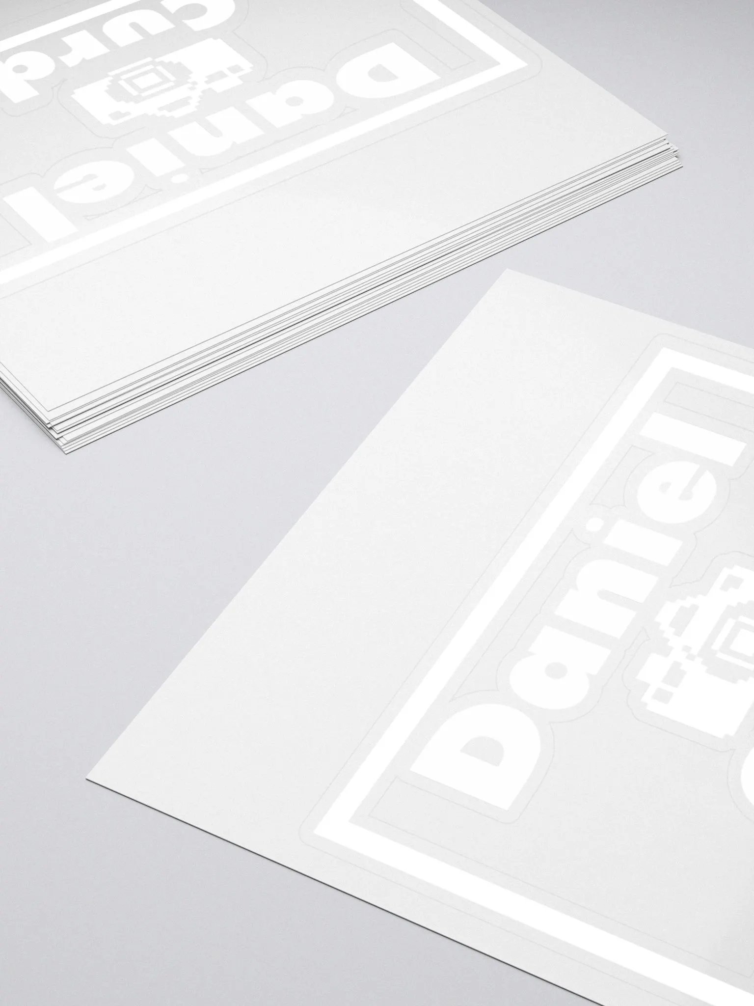 Daniel Curd Productions White Sticker product image (4)
