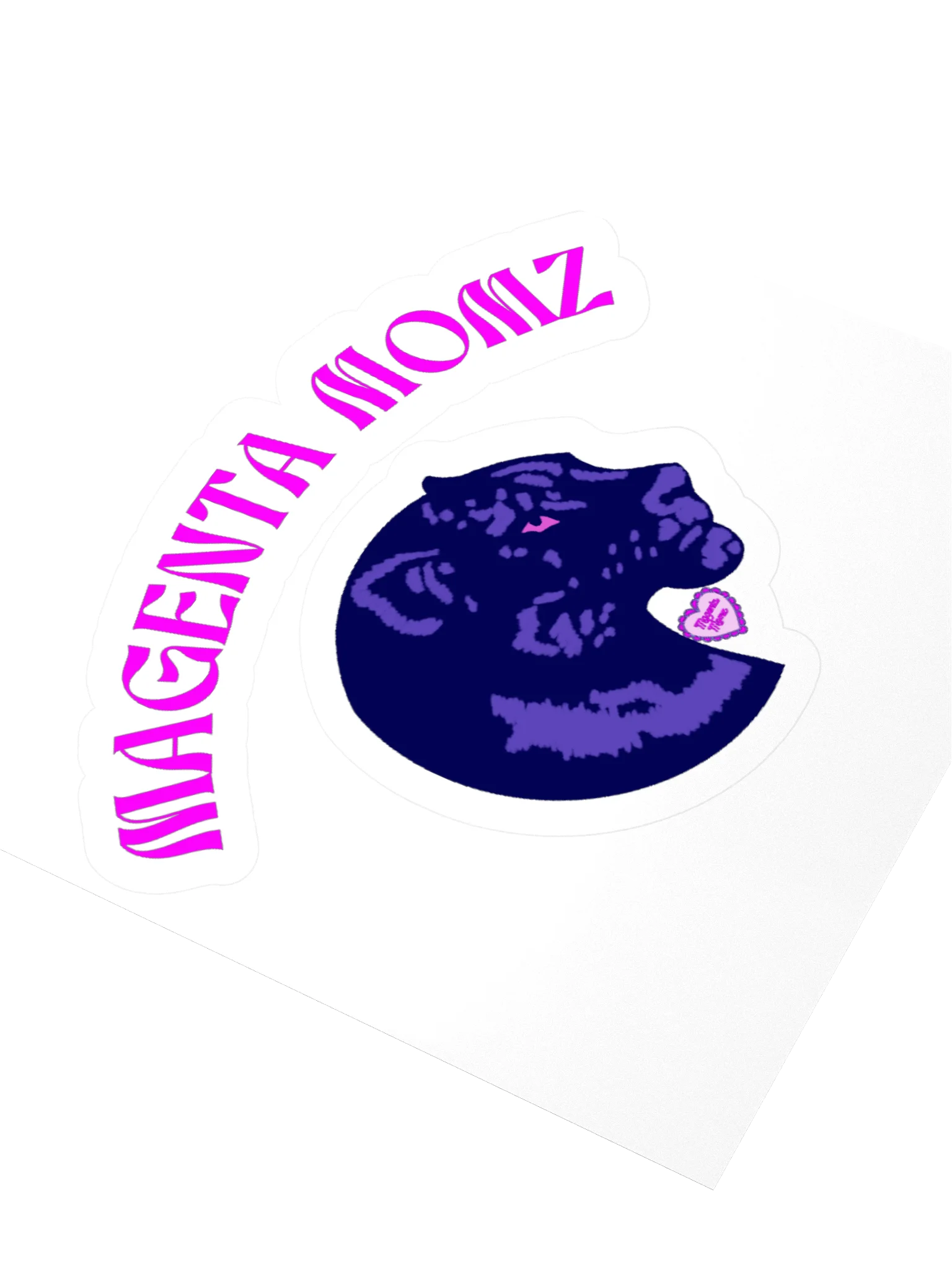 MAGENTA MOMZ PANTHER HEAD STICKER product image (3)
