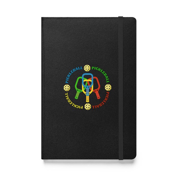 Pickleball Four Circle Colors Passion Hardcover Notebook product image (1)