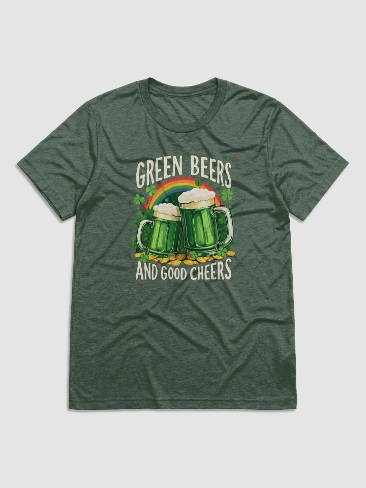 Green Beers and Good Cheers St. Patrick’s Day Fun Irish Celebration Tri-blend Tee product image (3)