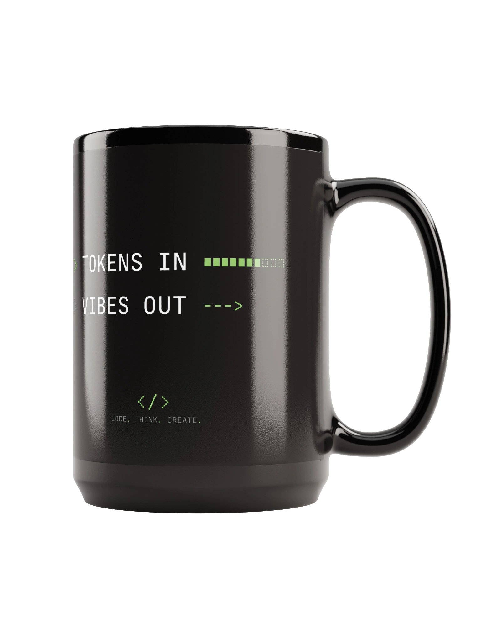 TOKENS IN VIBES OUT Mug | AI Geek Spirit Collection product image (3)