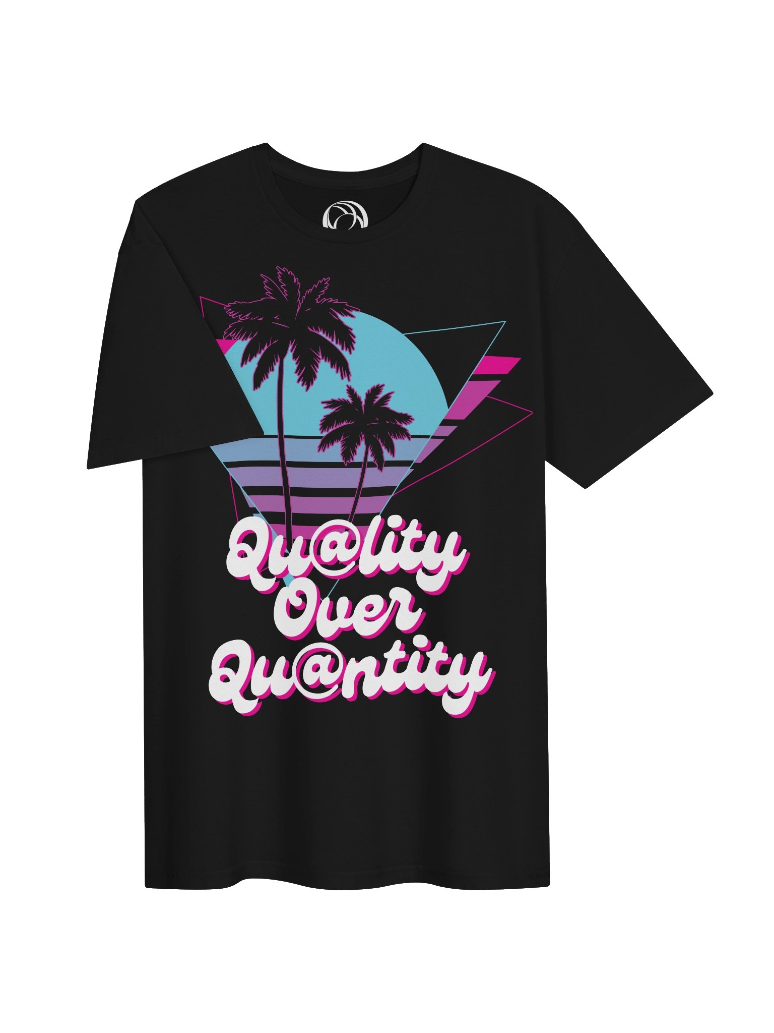 Qu@lity Over Qu@ntity Neon Palm Tee product image (33)