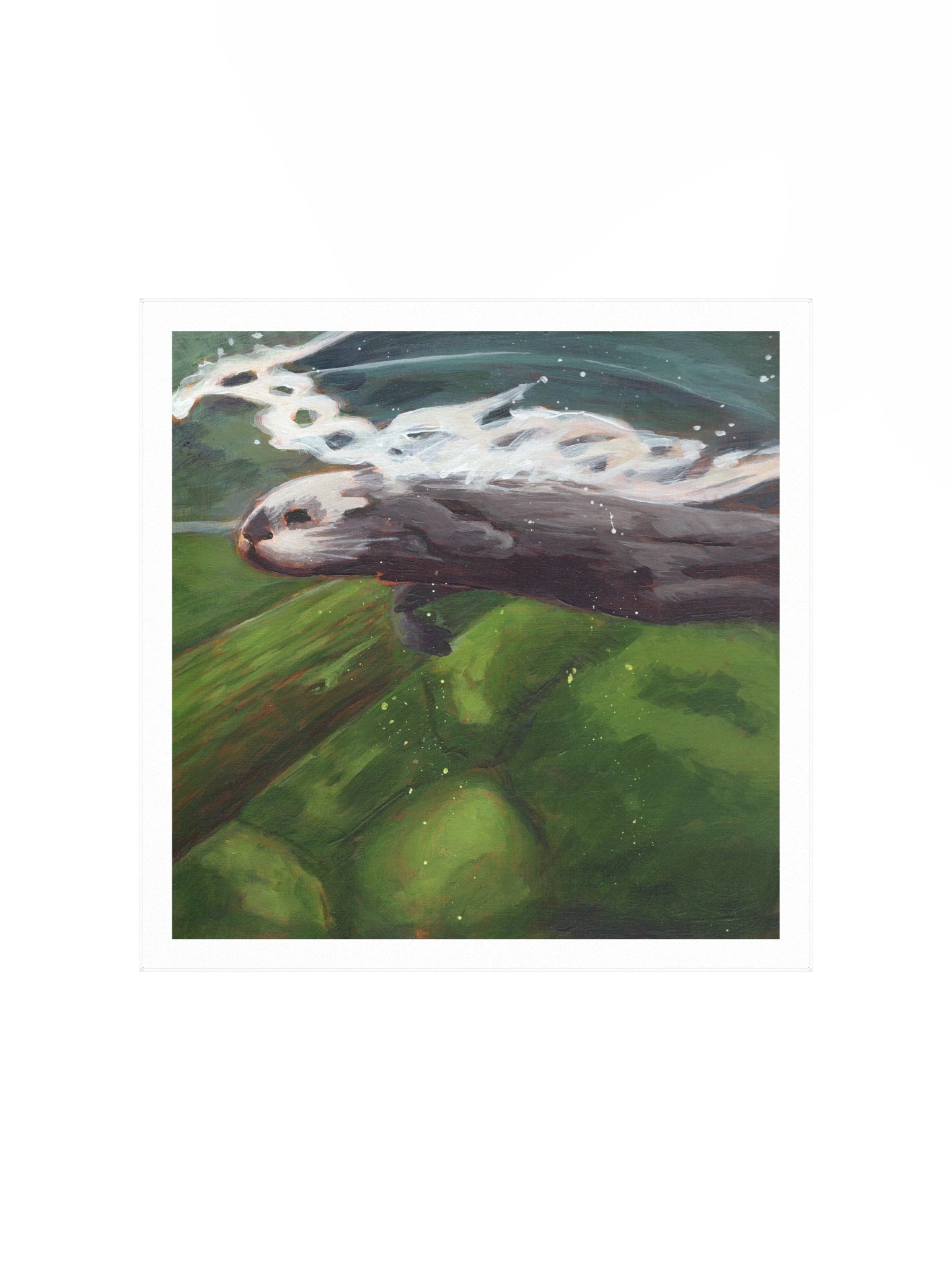 Smooth Glide Otter — Premium Matte Poster product image (2)
