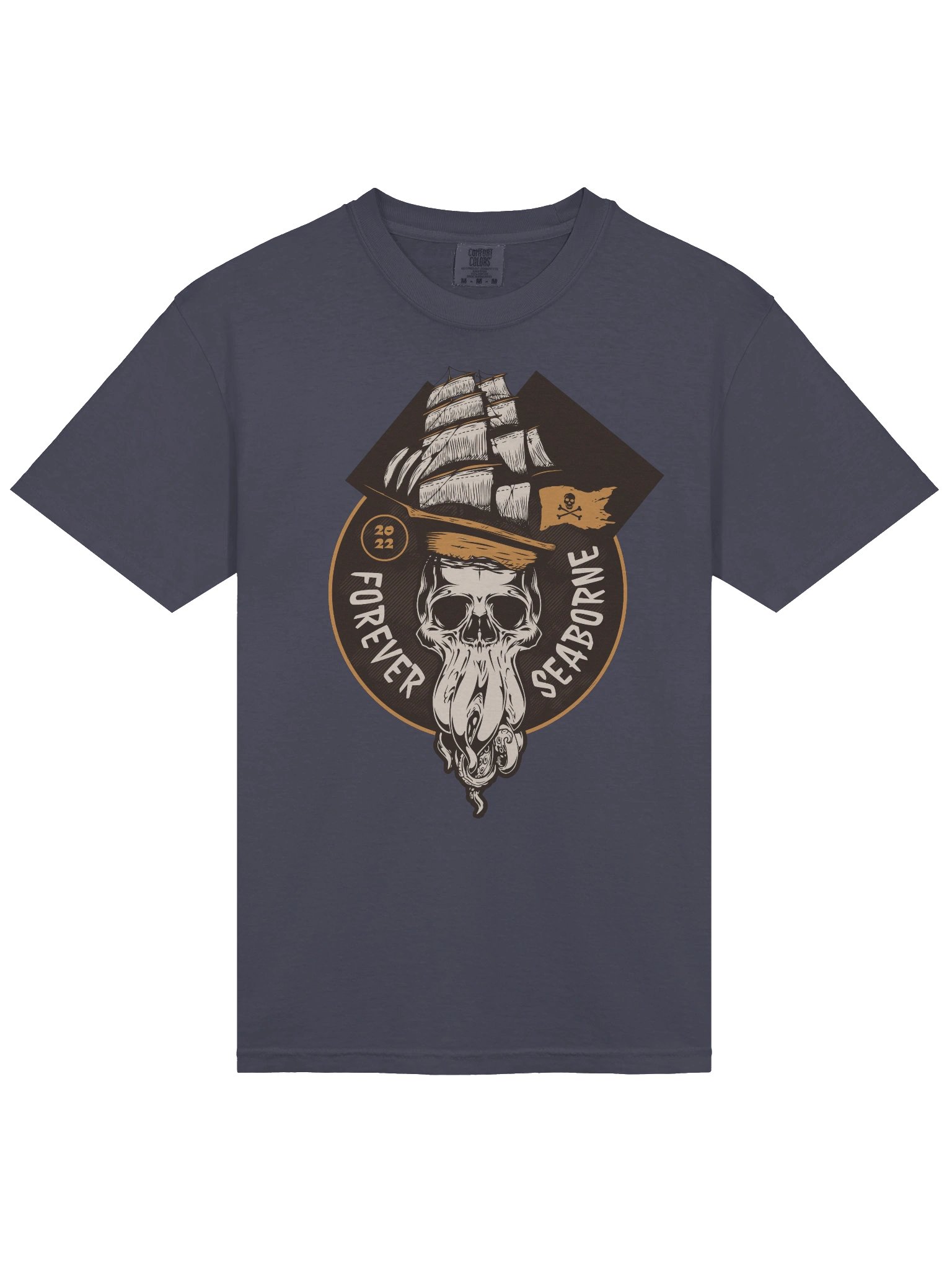 Trendy Pirate Octopus Skull T-Shirt for Streetwear Fashion product image (19)