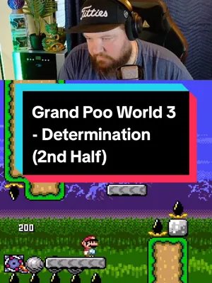 yes, I broke this level up in half. that's just how long it took me to finish it 🤣🤣 #kaizo #smw #mario #snes #gaming 