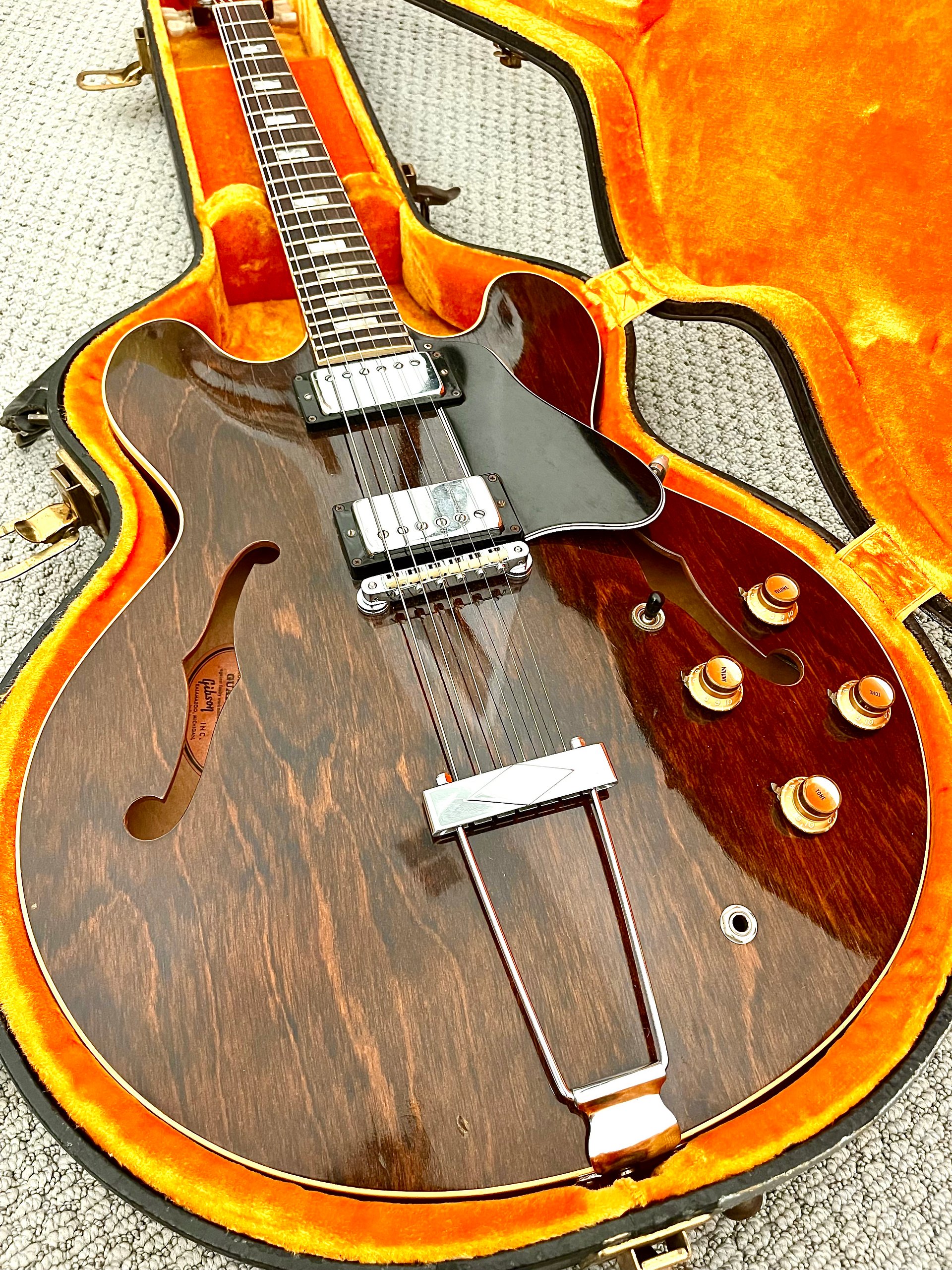1969 Gibson ES-340TDW "NATURAL DARK WALNUT" Semi-Hollow + OHSC product image (1)