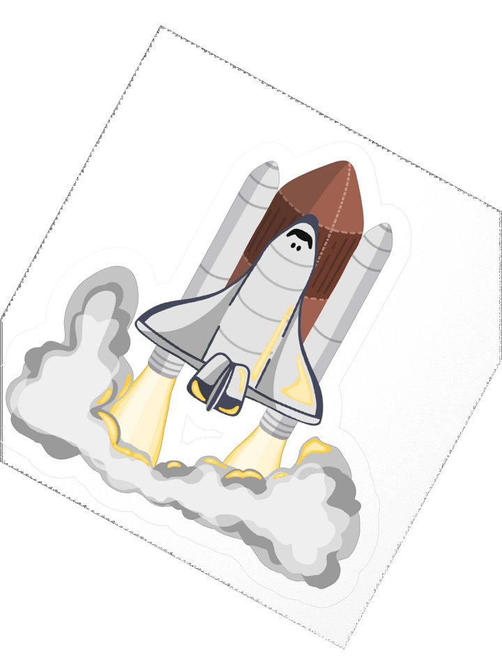 Space Launch Kiss Cut Sticker - Space Explorer Colletion product image (2)