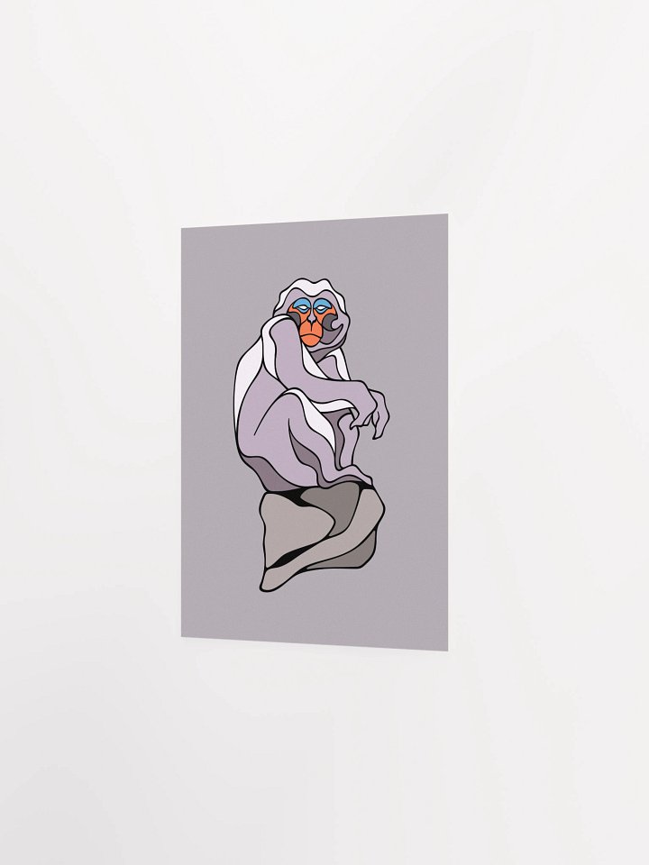 Haughty Macaque - Rectangle Matte Paper Poster product image (2)