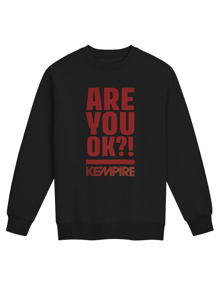 Are You Ok? Crewneck Sweatshirt (Red) product image (5)
