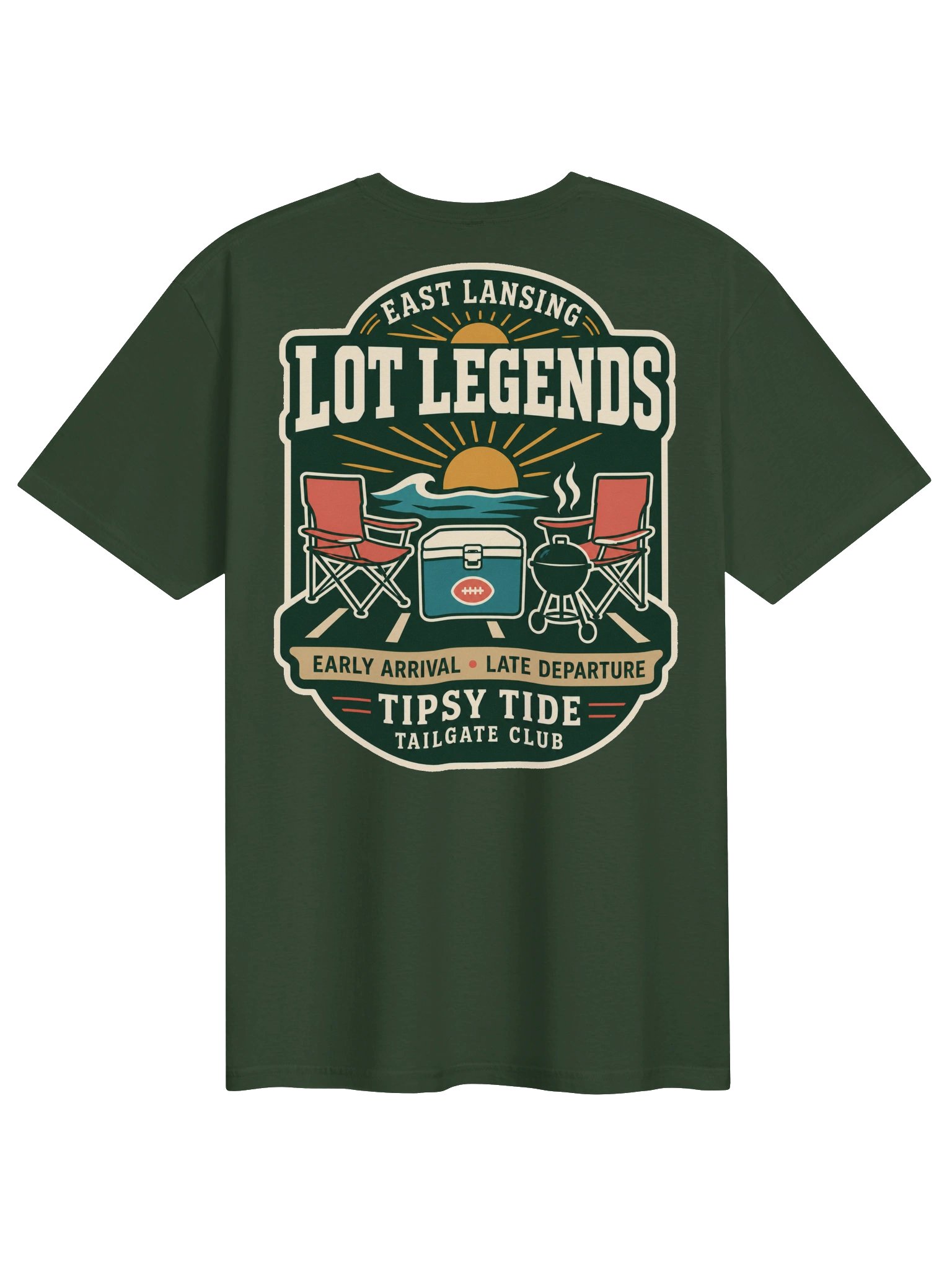East Lansing Lot Legends Football Tee product image (1)