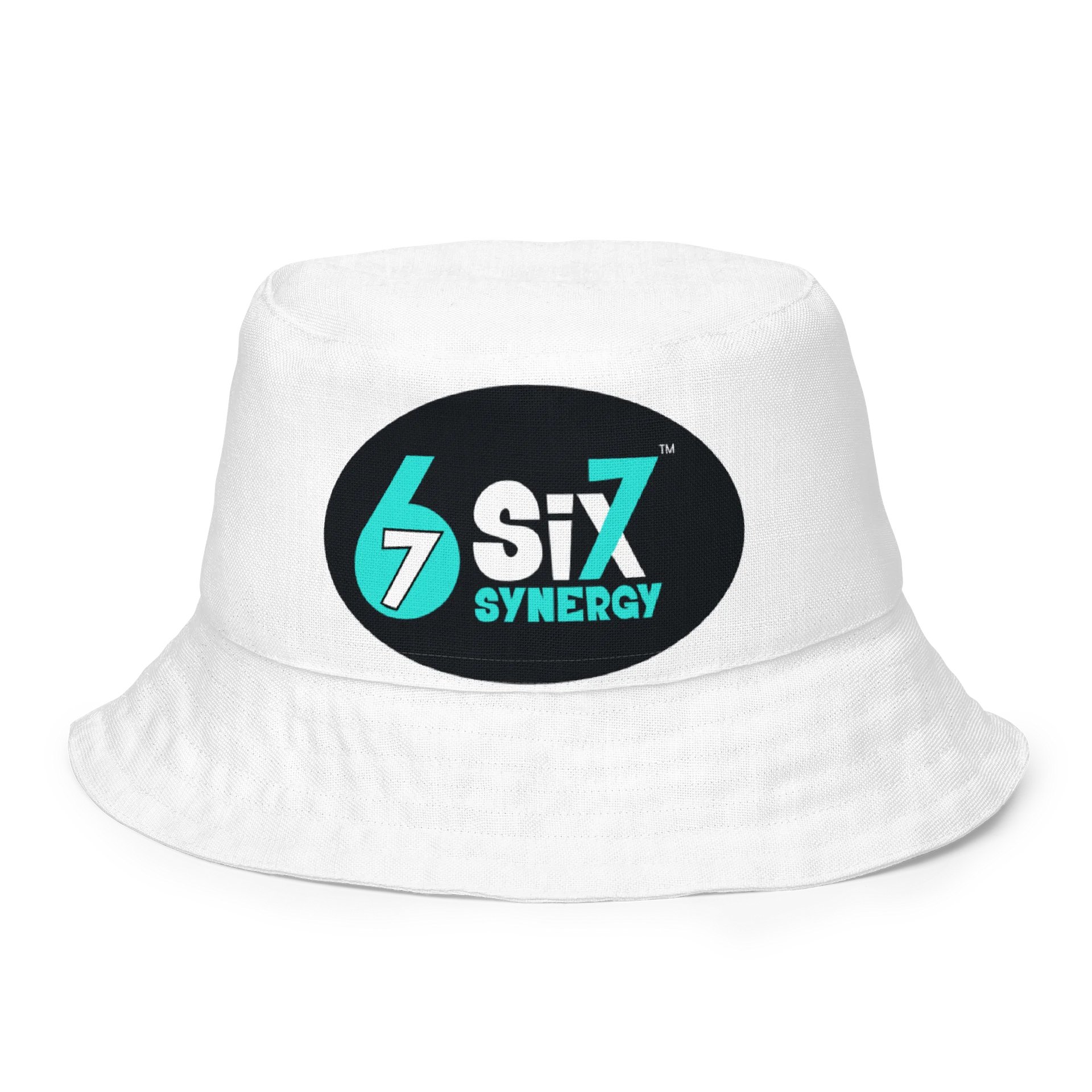 White Bucket Hat - hero and main logo product image (1)