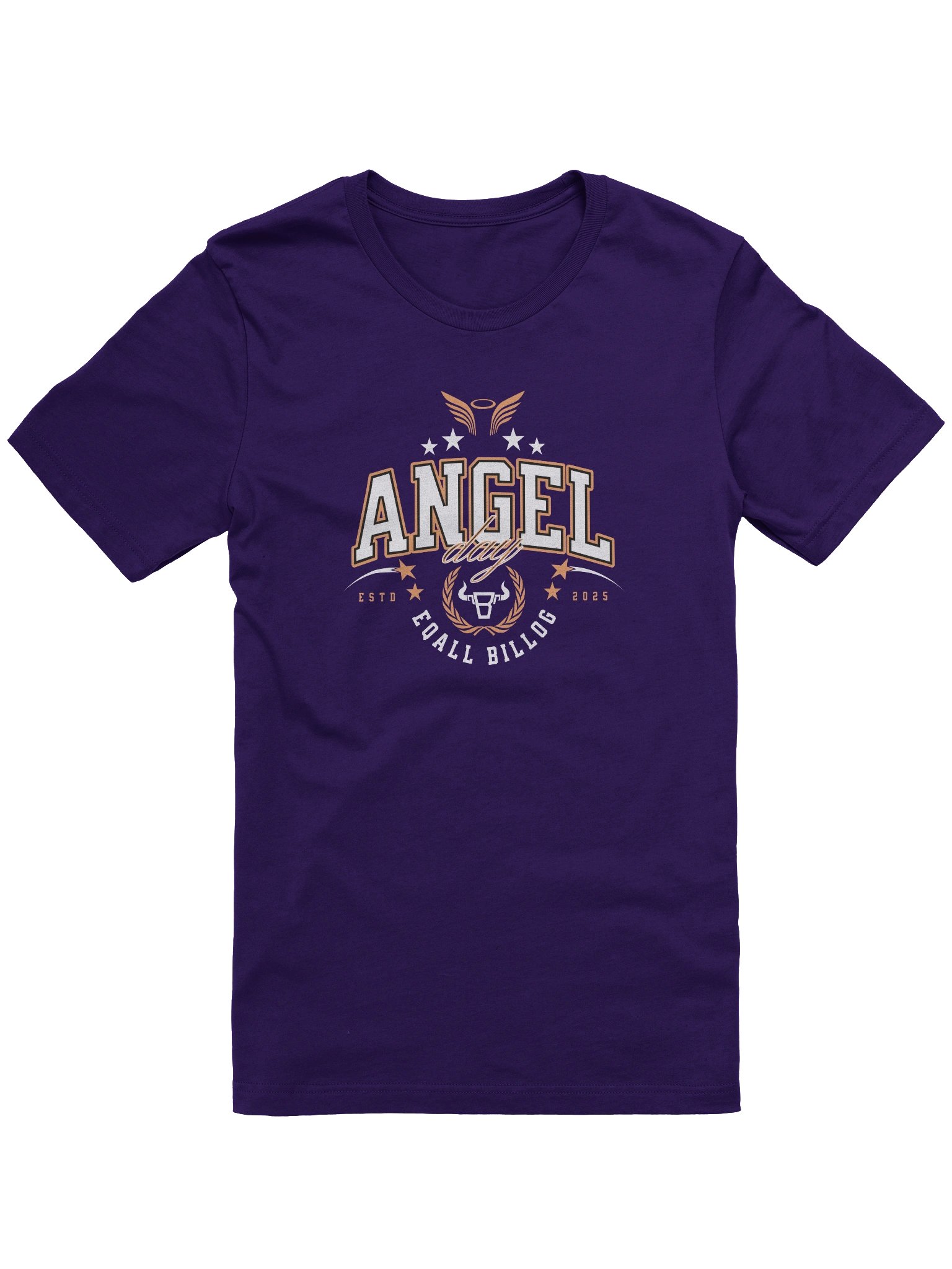 Bella Canvas_ANGEL Day Collection_ EQALL® Billog Campaign_Orange / White product image (1)