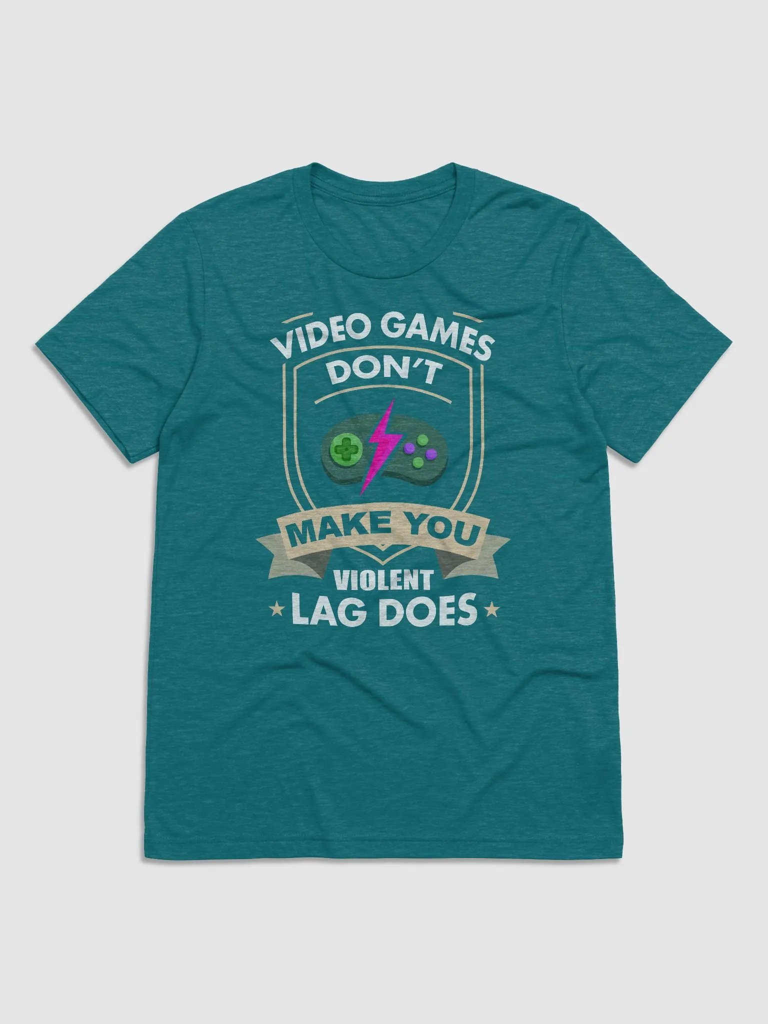 Video Games Dont make you Violent. Lag does~ Bella and Canvas Triblend Short Sleeve T-Shirt product image (11)