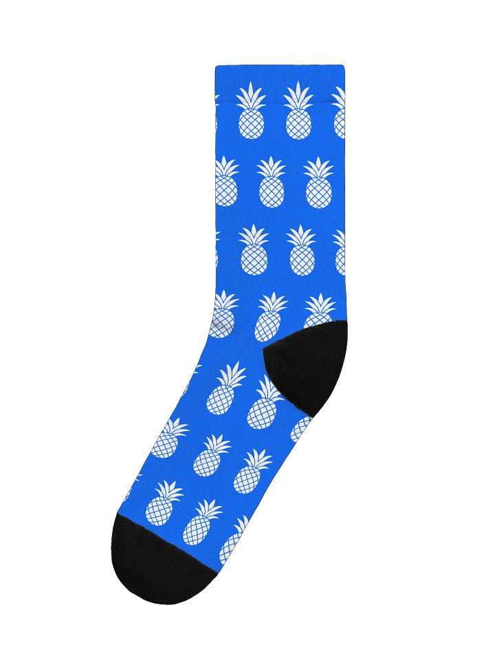 Blue & White Lucky Pineapple™ Unisex Socks product image (1)