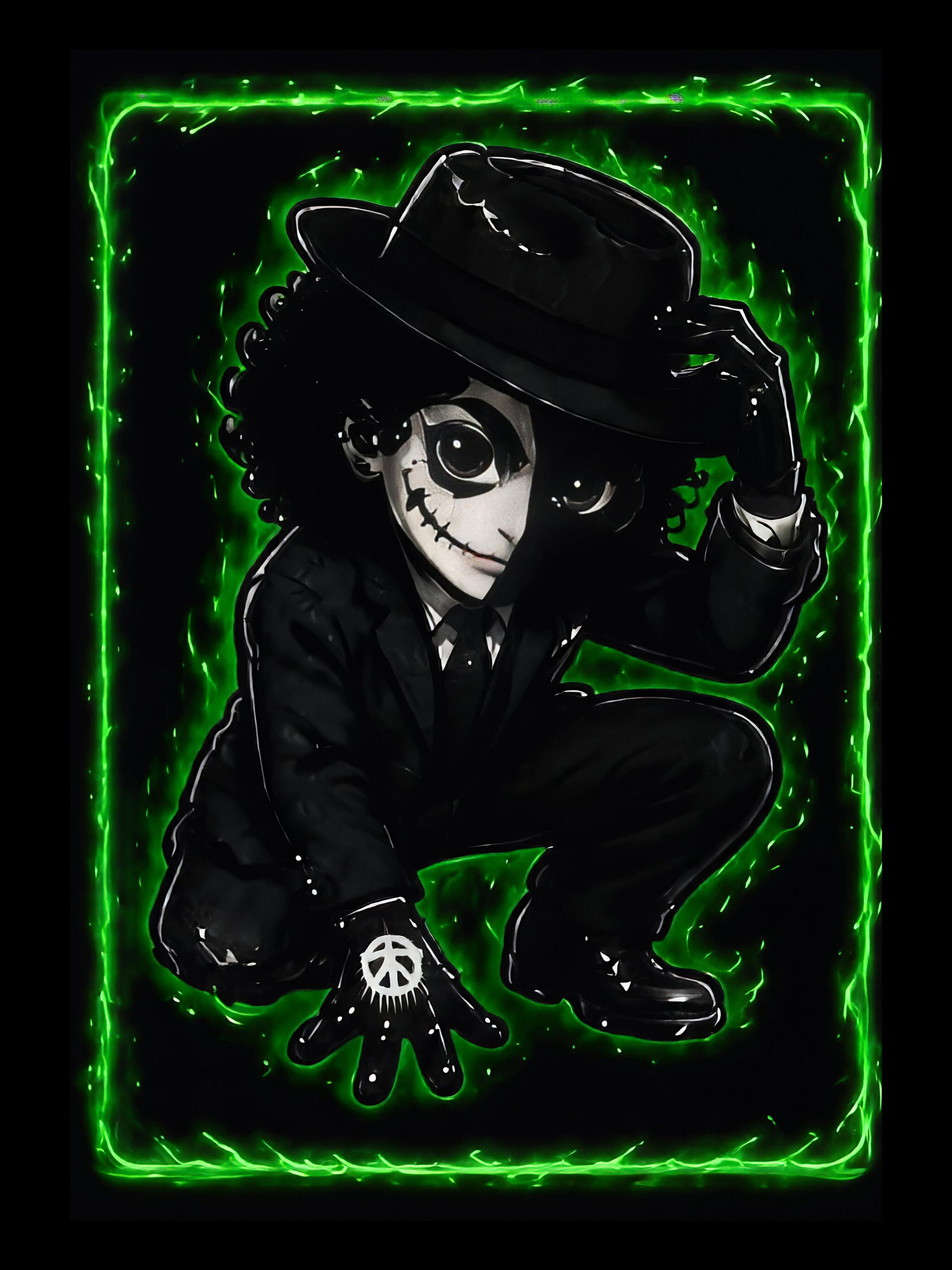 Chibi Slanni.D.Roach Green Aura Wallpaper product image (1)