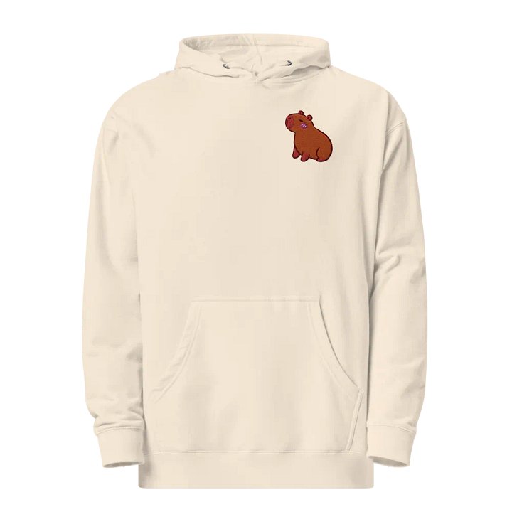 Zen Capybara Embroidered Midweight Hoodie product image (2)