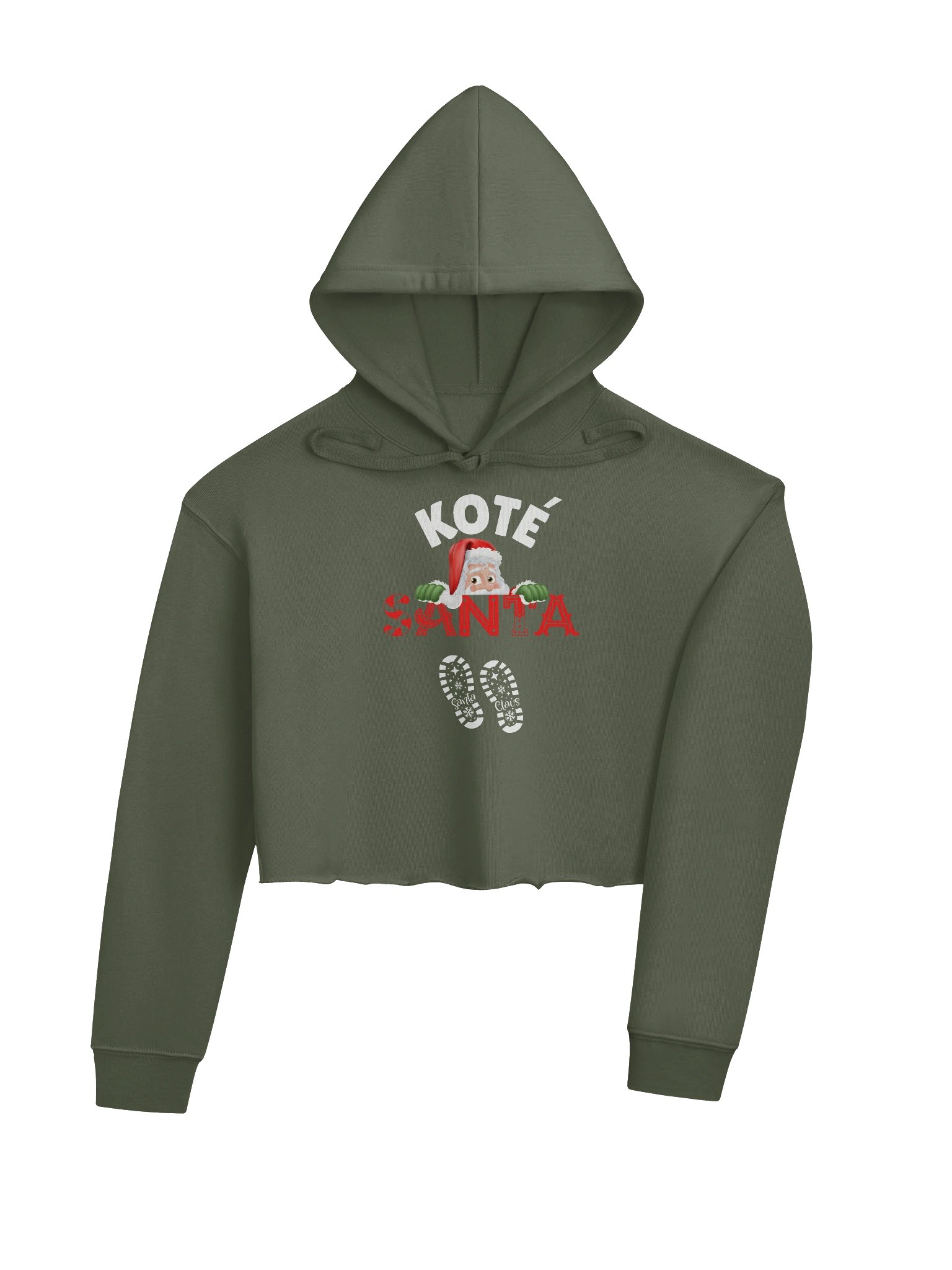 Peekaboo Santa Cropped Hoodie product image (8)