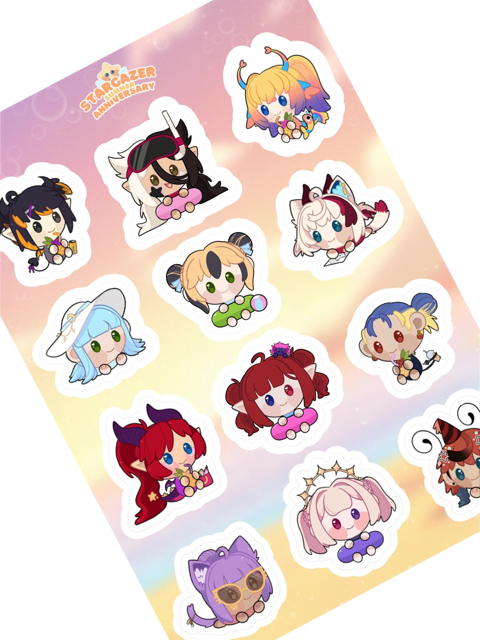Summer Anniversary Sticker sheet! product image (1)