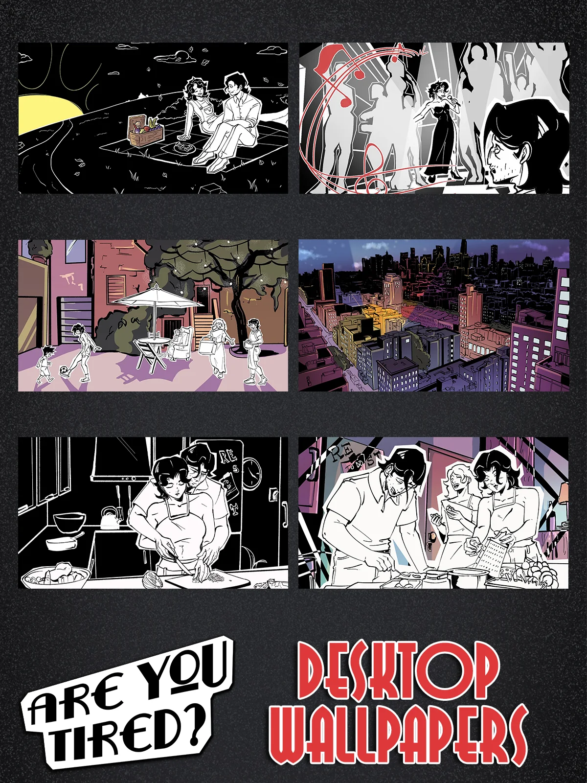 Are You Tired Wallpaper Pack product image (3)