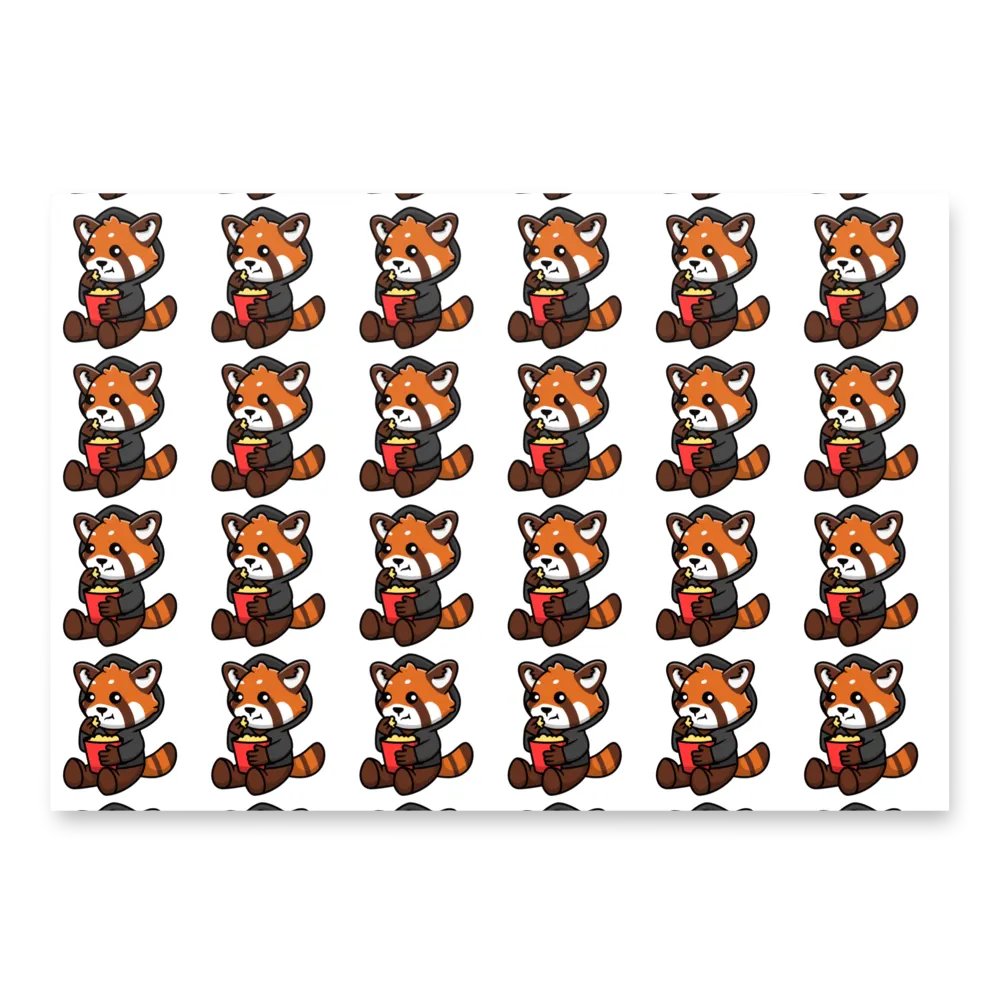 Red Panda Logo Wrapping Paper Set product image (3)