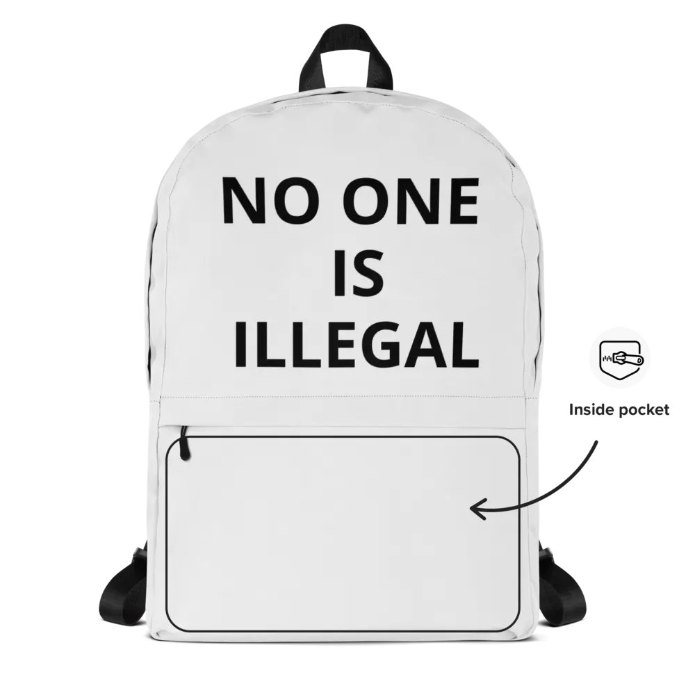 Pris - No One Is Illegal- back pack product image (12)