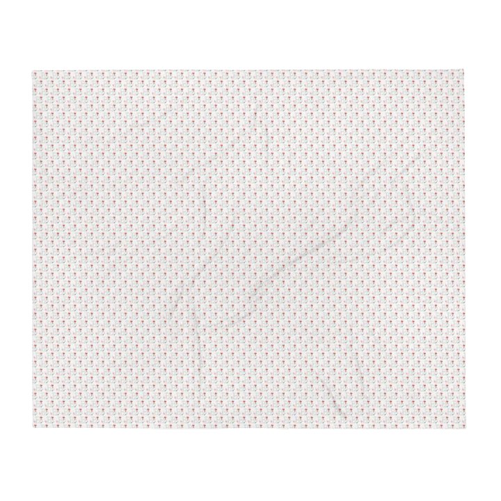 Valentine’s Monogram Letter B(4) White Blanket product image (2)