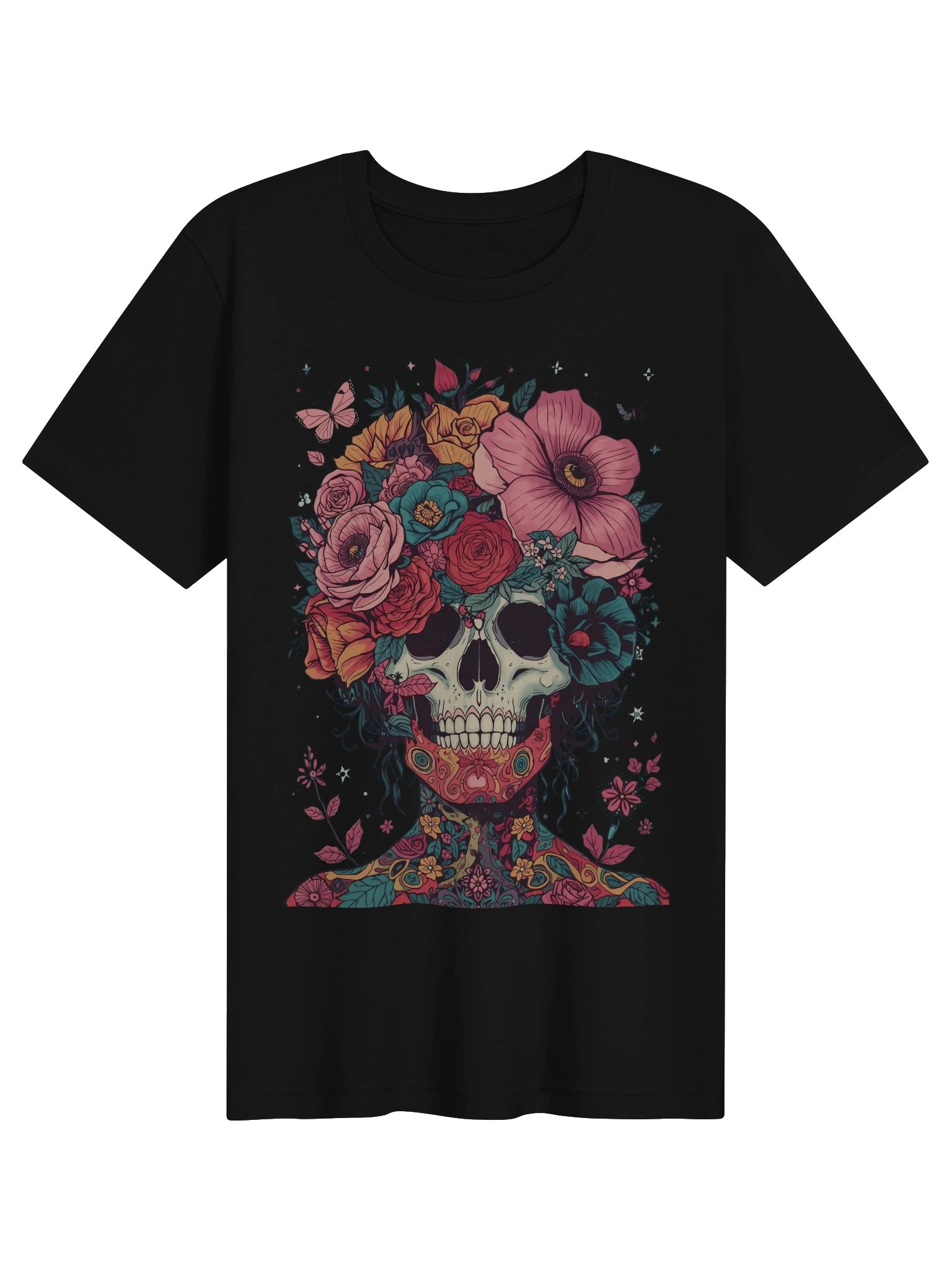 Blooming Skull Crown Supersoft Tee product image (1)