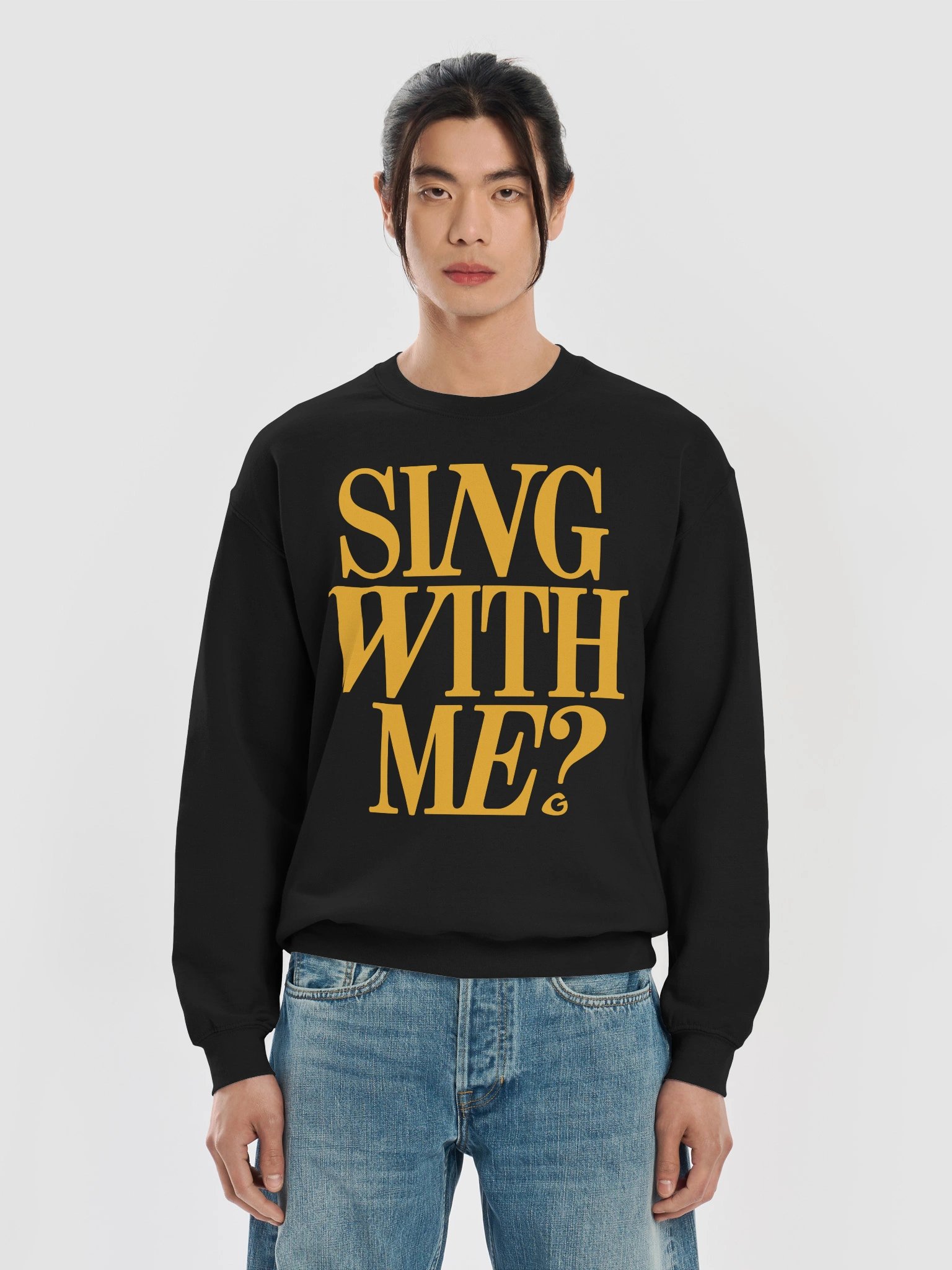 Sing With Me Crewneck — Gold product image (5)
