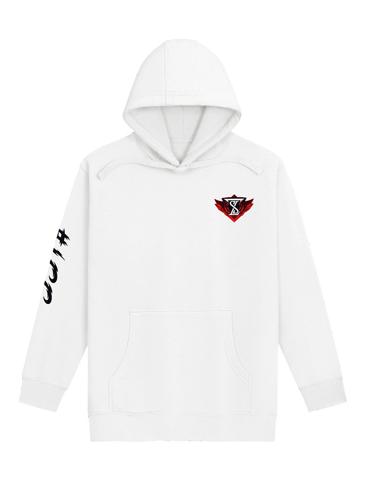 RED SayLes WHITE Hoodie (#LCC) product image (1)