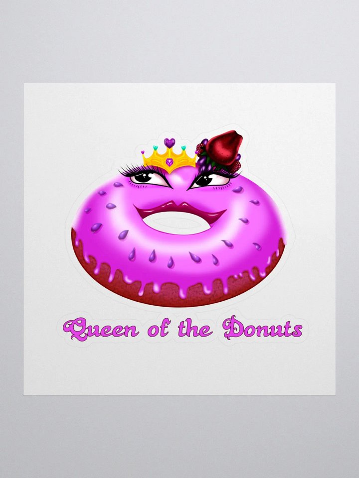 Queen of the Donuts KissCut Sticker product image (3)