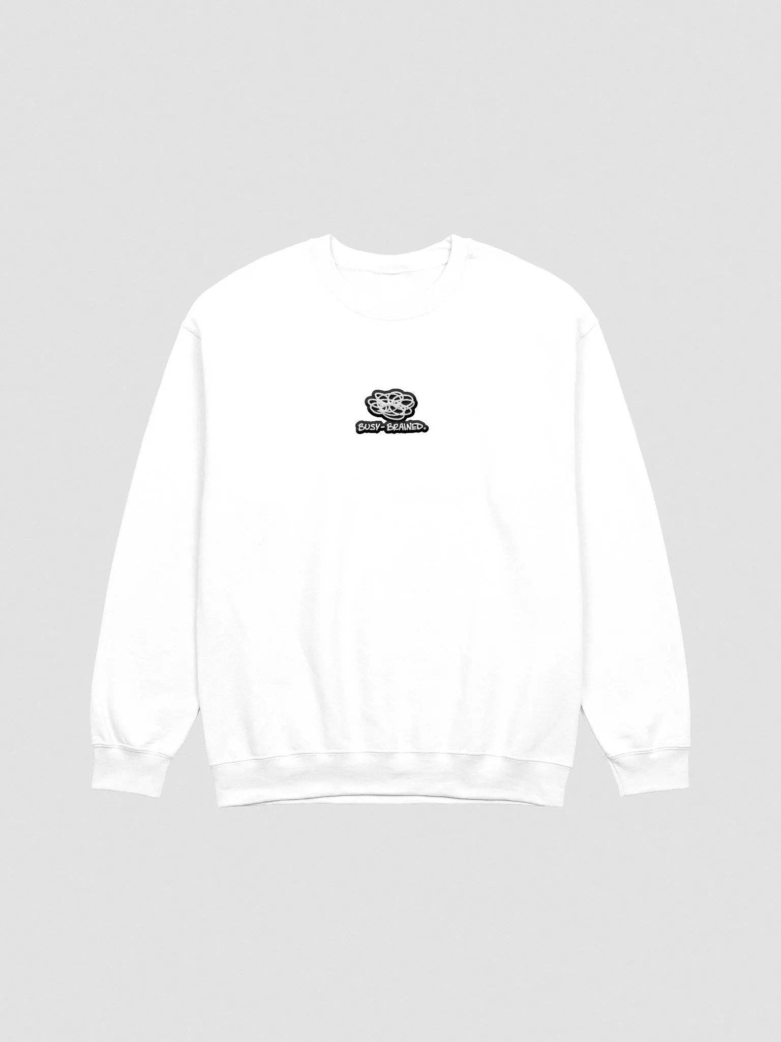 BUSY-BRAINED embroidered crewneck (bubble design 2) product image (2)