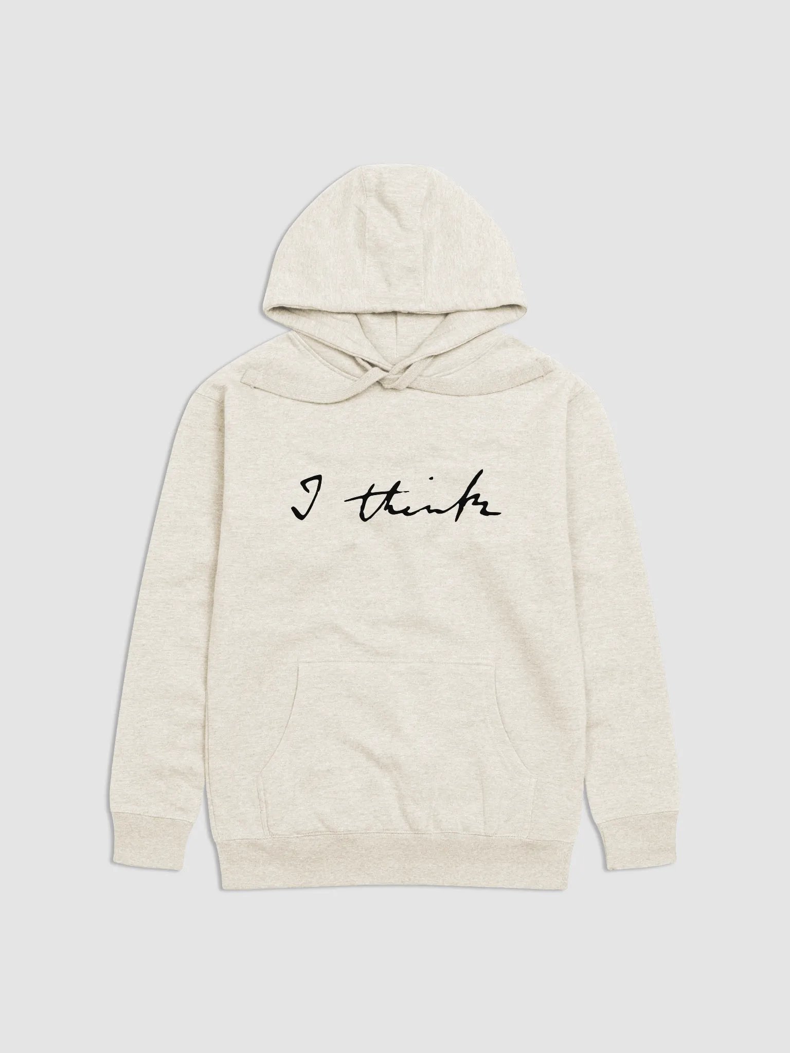 "I think" - Hoodie product image (4)