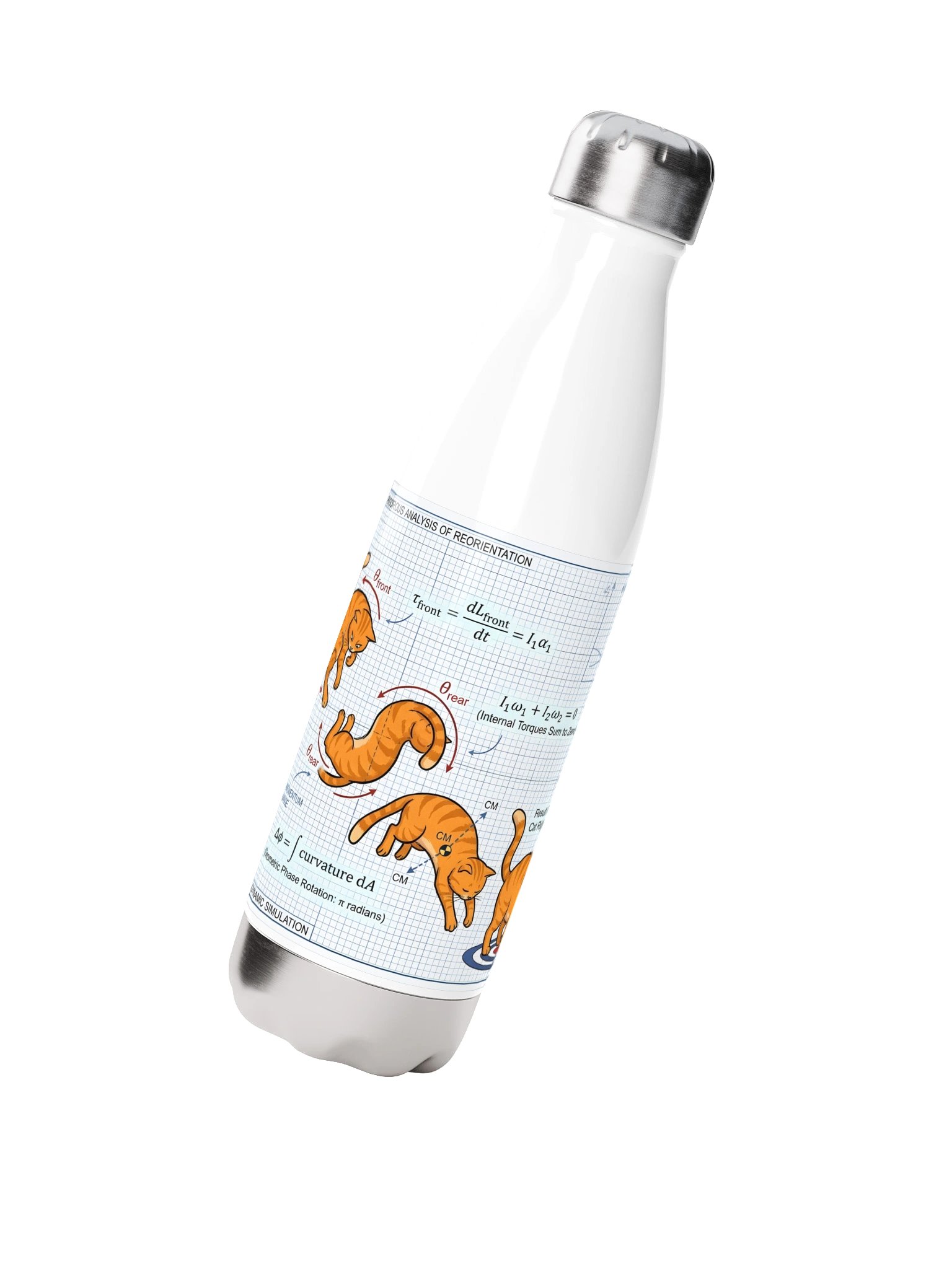 Cat Aerial Dynamics Water Bottle product image (2)