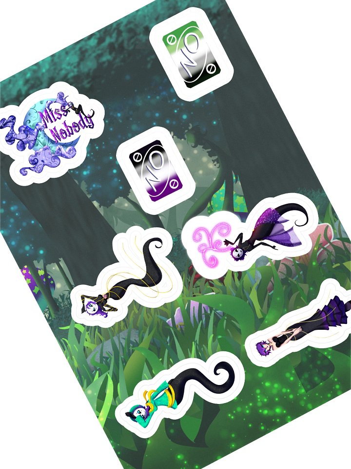 Miss Nobody Sticker Sheet product image (1)