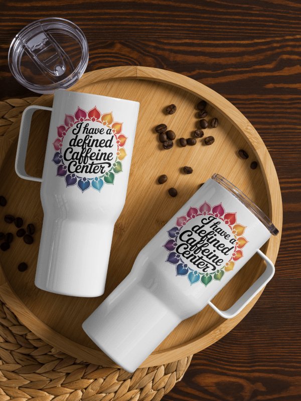 Defined Caffeine Center Human Design Funny Travel Mug product image (2)