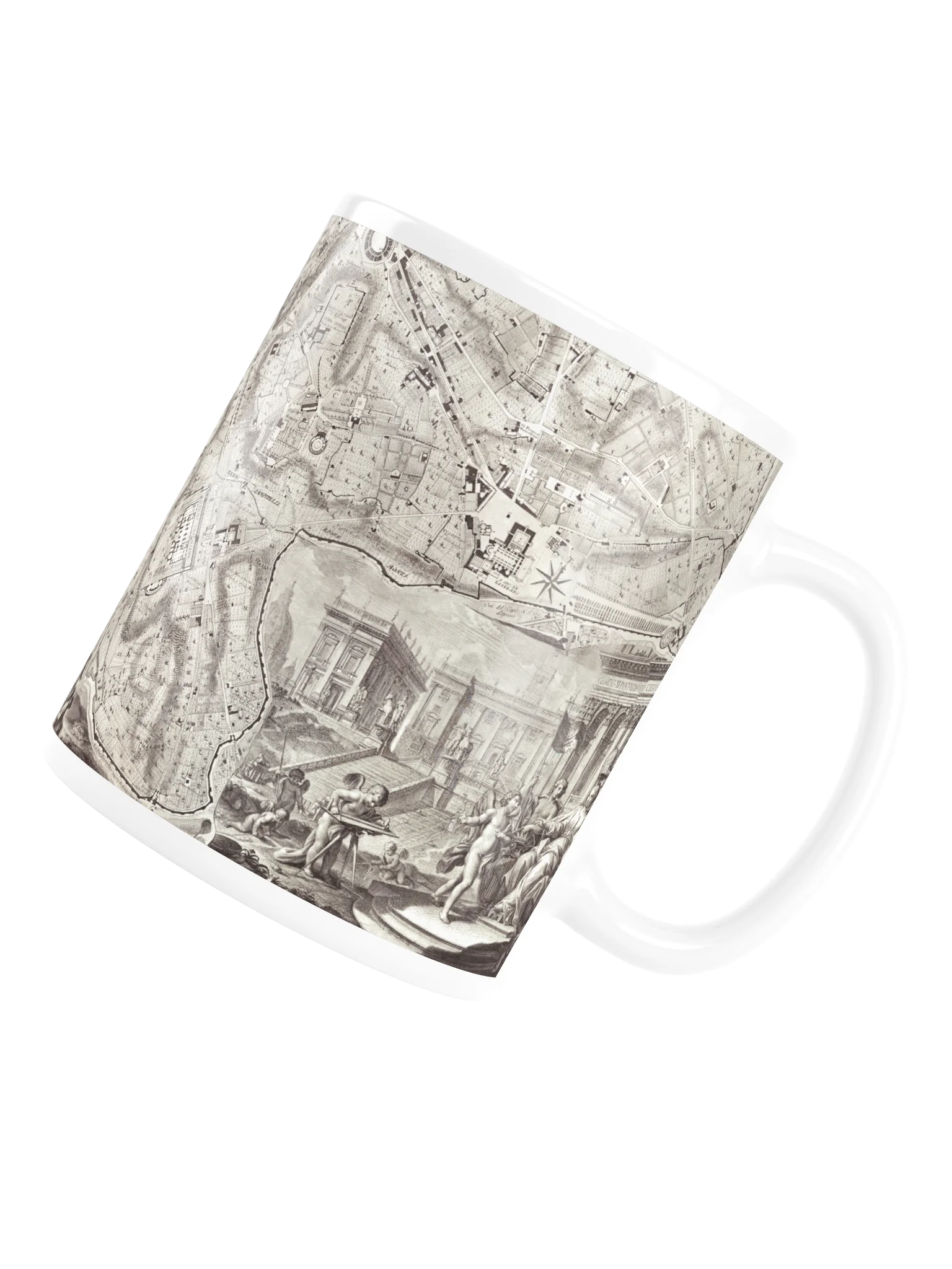 Vintage Rome Engraved Map Mug product image (6)